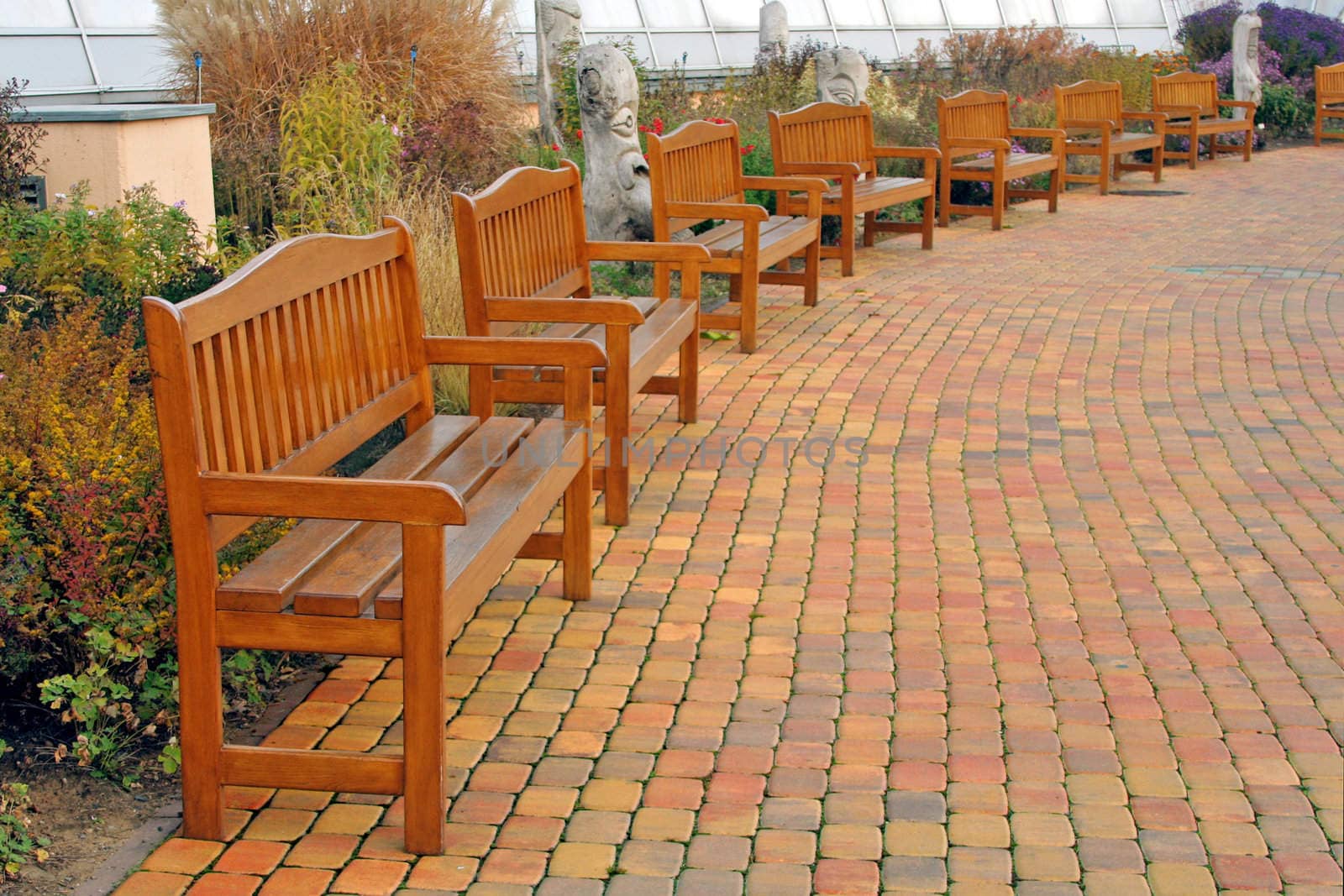 benches in row