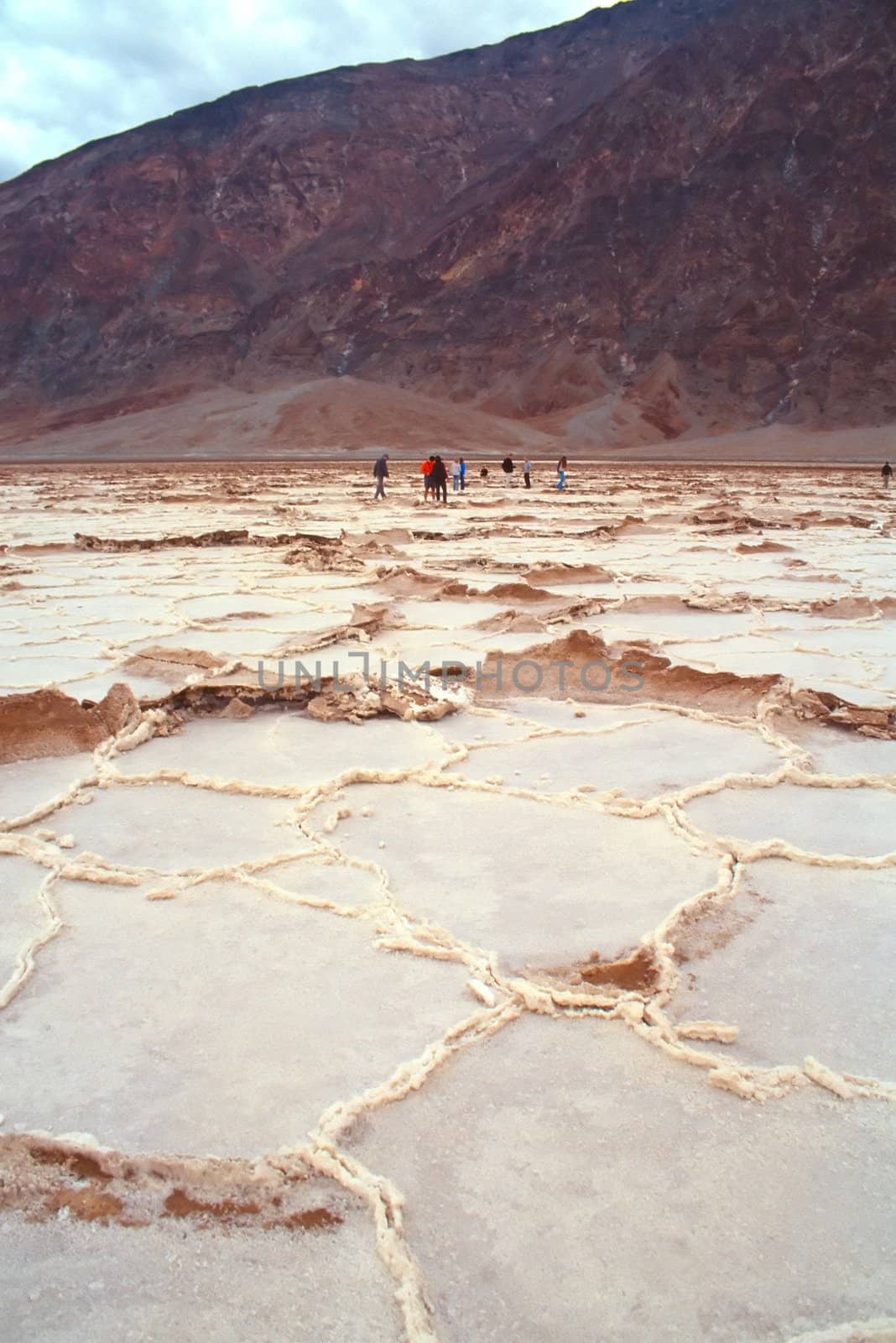 Badwater is a basin in California's Death Valley, noted as the lowest point in North America, with an elevation of 282 feet (85.5 m) below sea level.