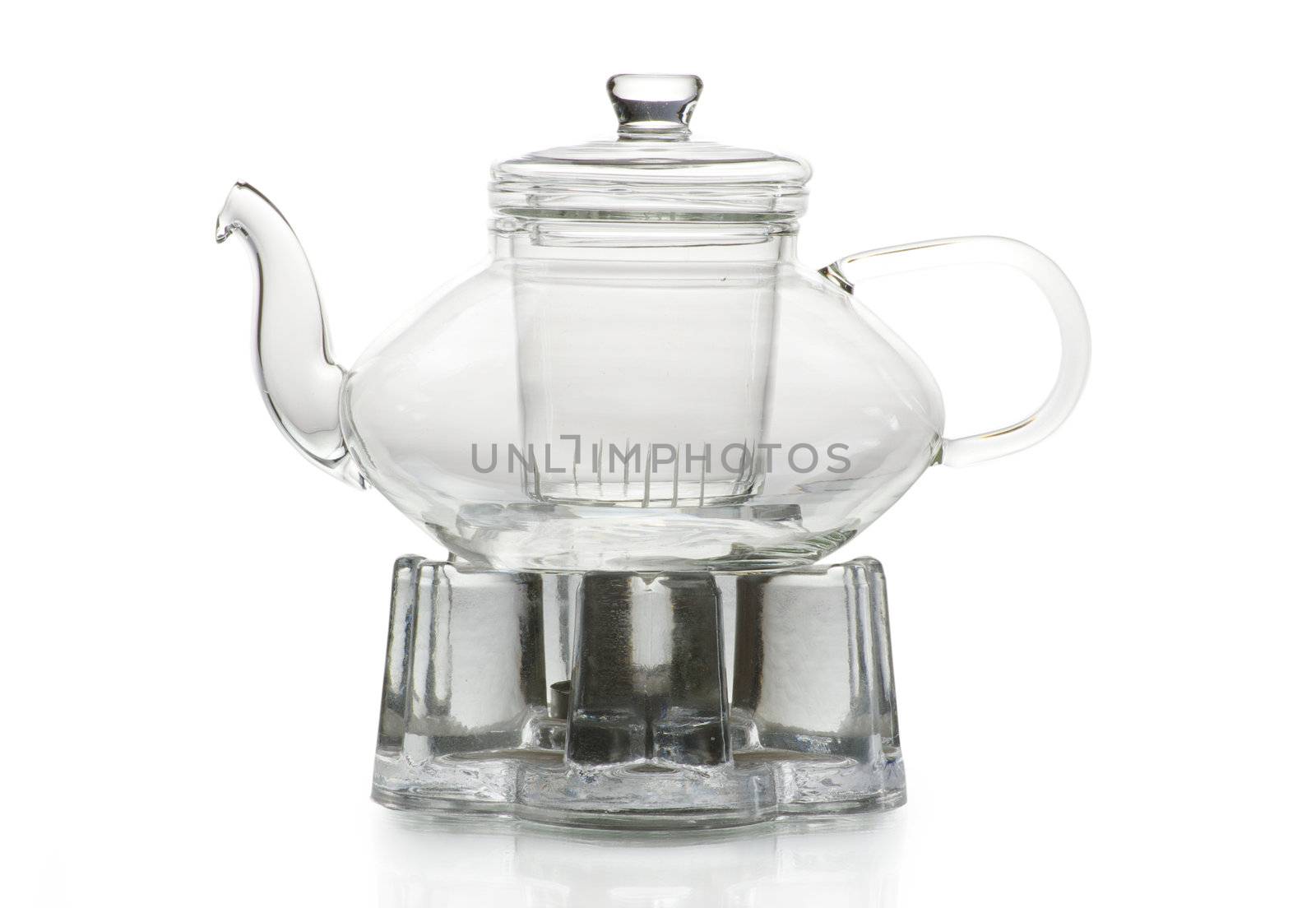 Tea being poured into glass