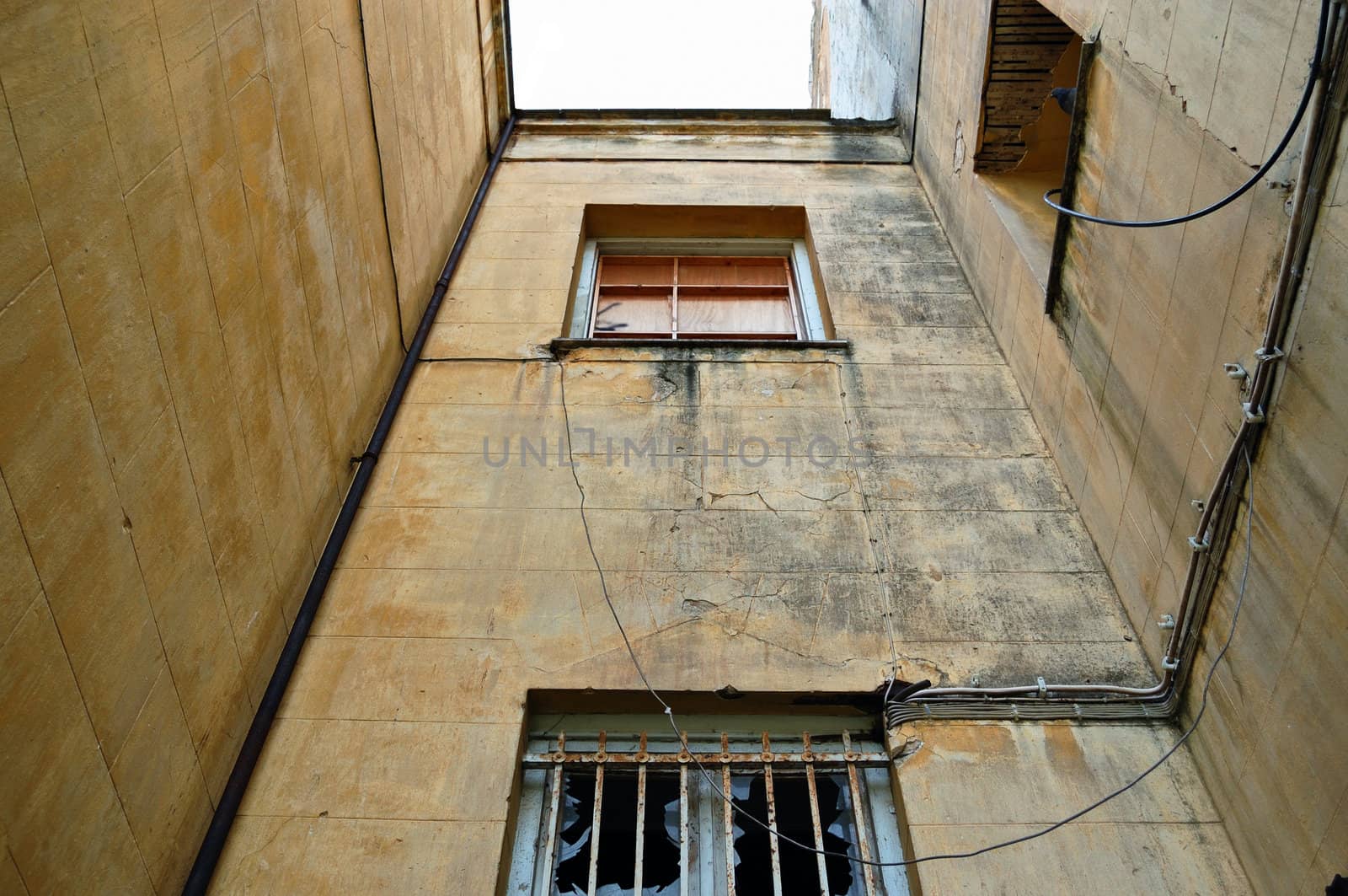 Abandoned mansion designed by Ernst Ziller in the 19th century. Athens, Greece.
