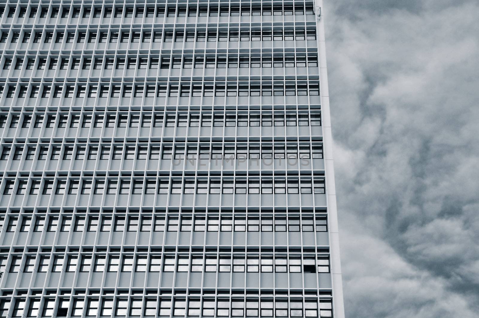 High rise urban building. Abstract modern architecture background.