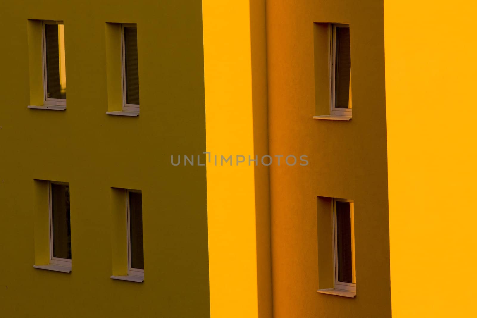detail of apartment building