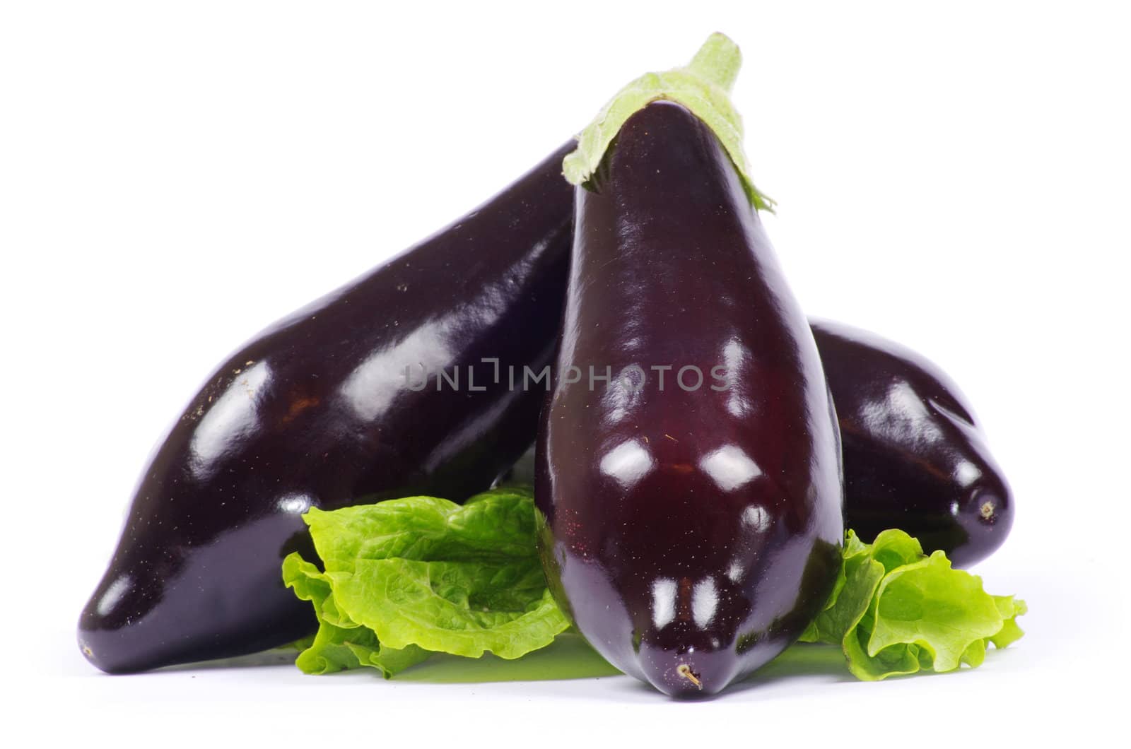 aubergine isolated on white background