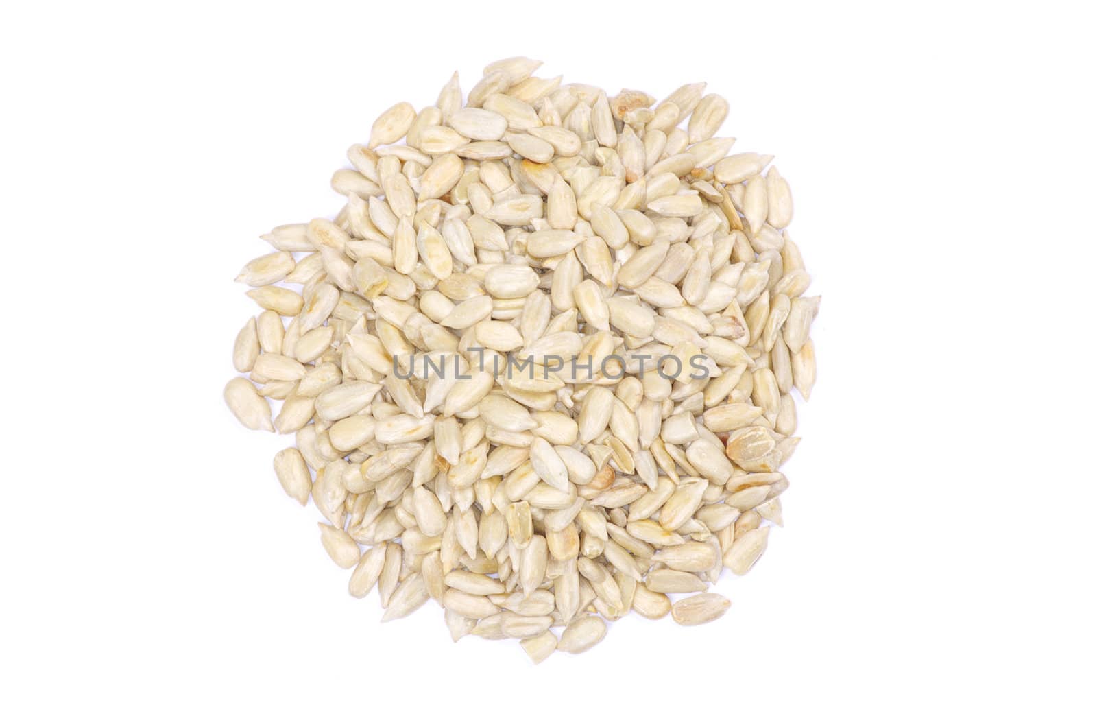 sunflower seeds isolated on white