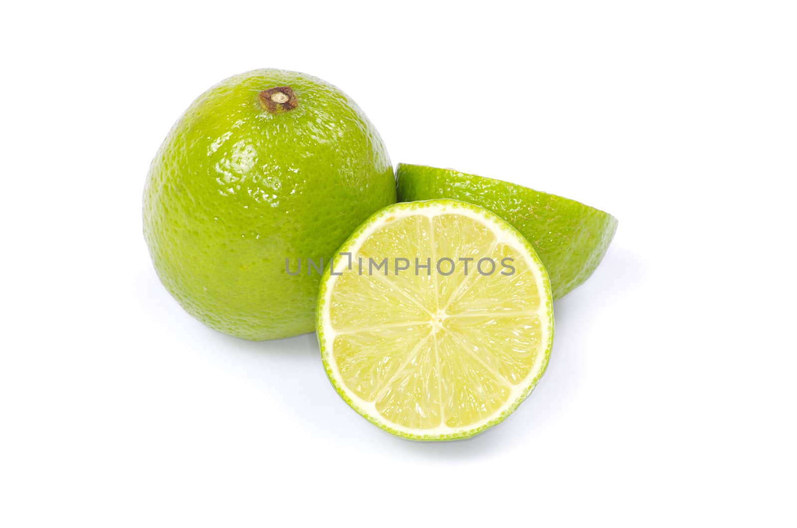 lime isolated on white background