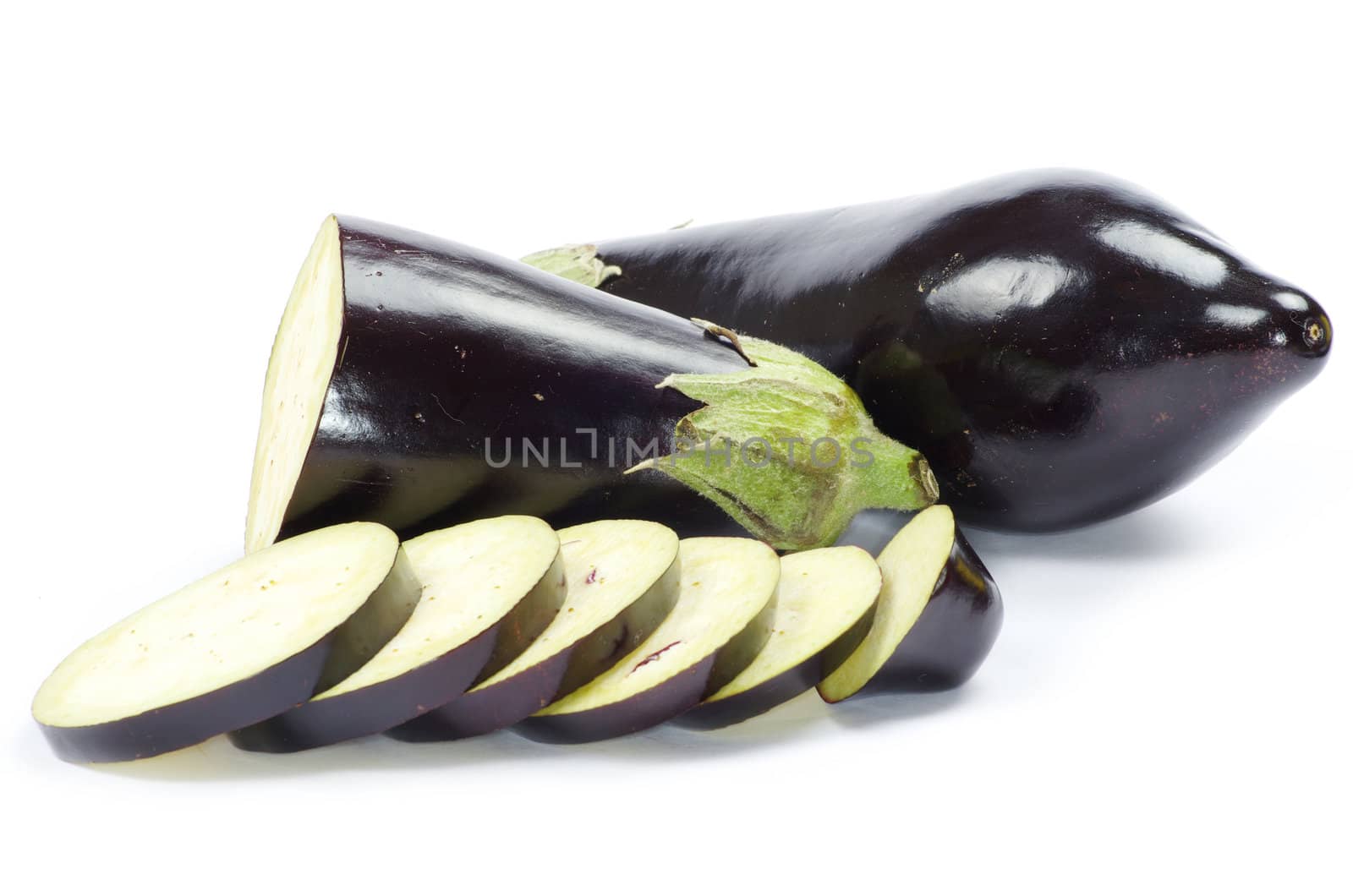 aubergine isolated on white background