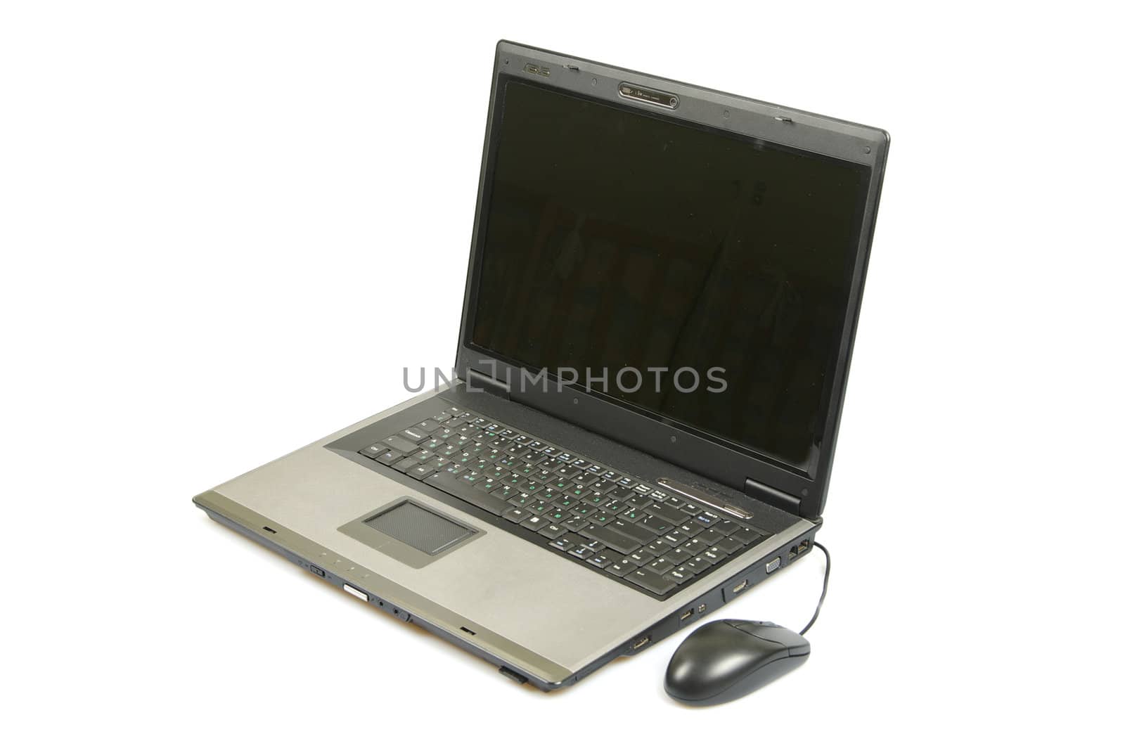 professional laptop isolated on white background 