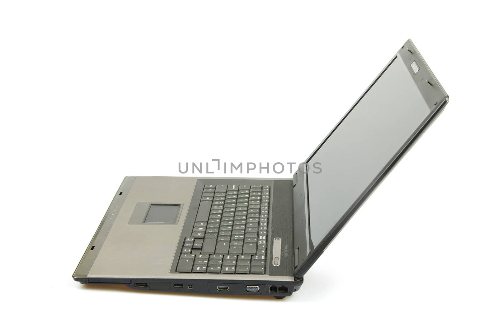 professional laptop isolated on white background 