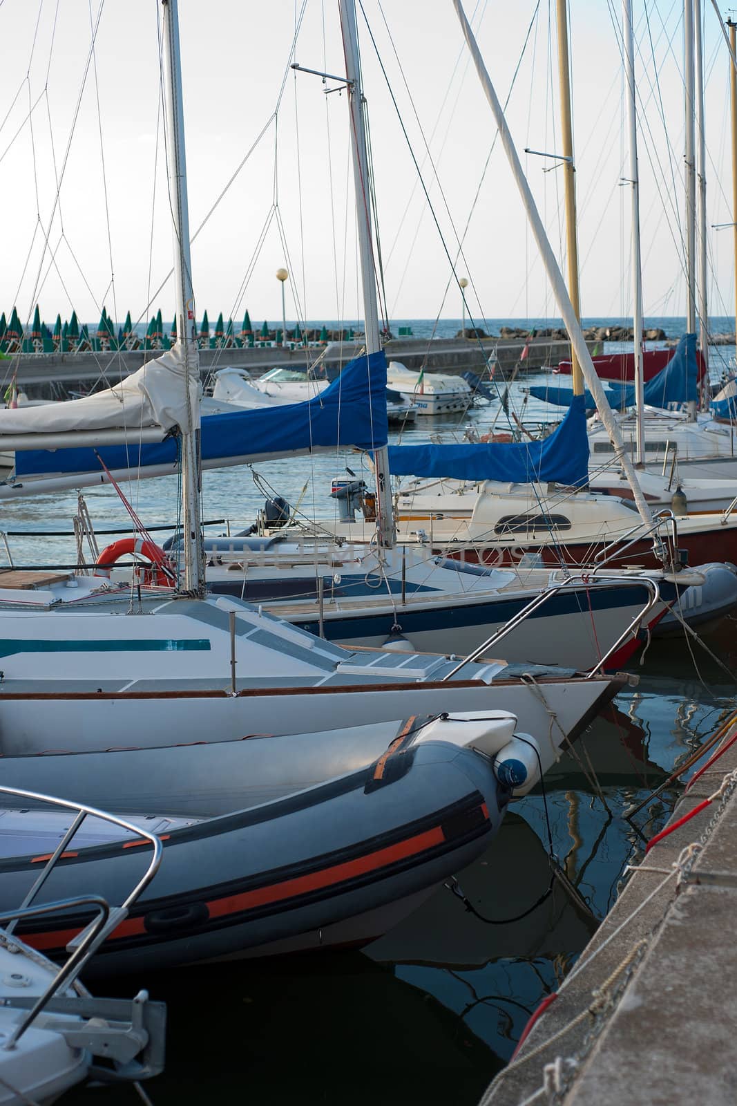 a couple of recreation boats