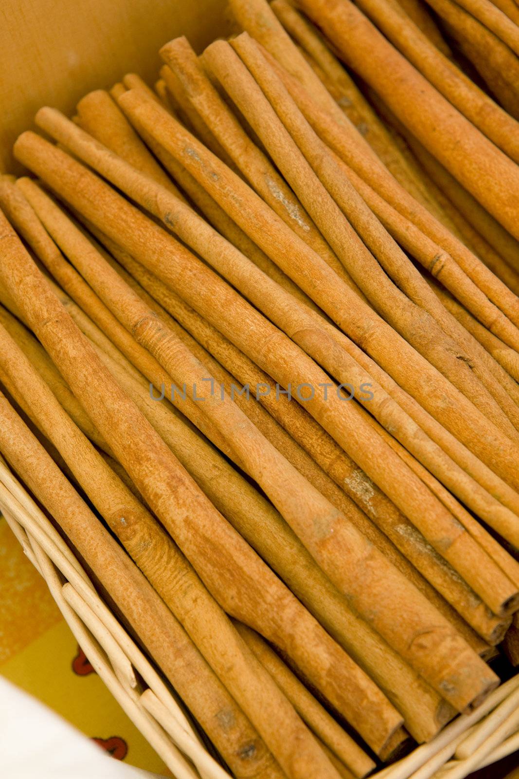 cinnamon, street market in Castellane, Provence, France