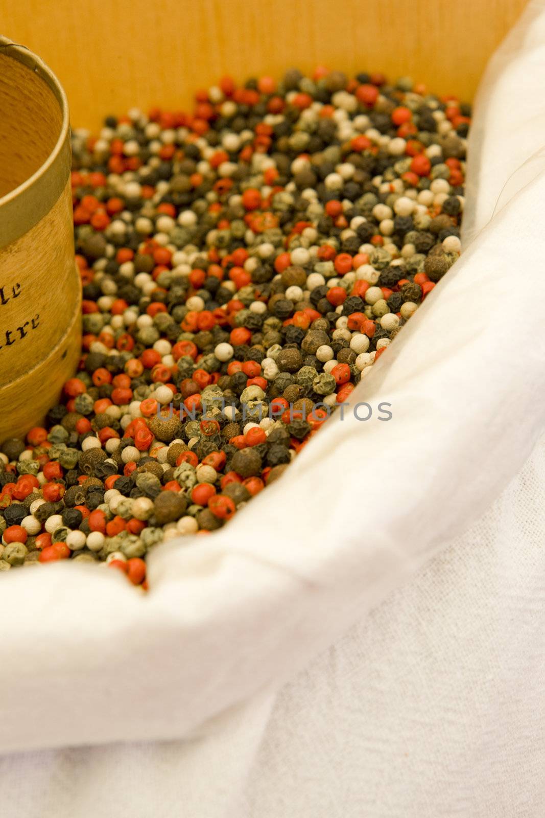 pepper, street market in Castellane, Provence, France