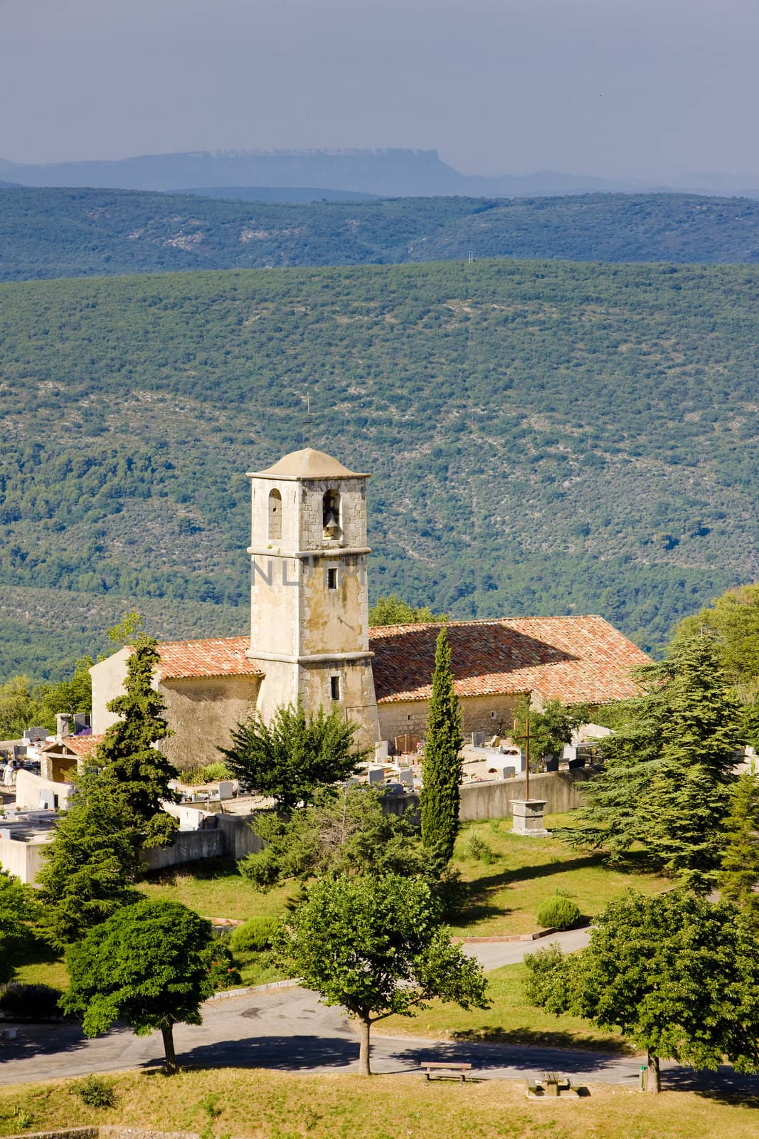 church, Aiguines, Var Departement, Provence, France