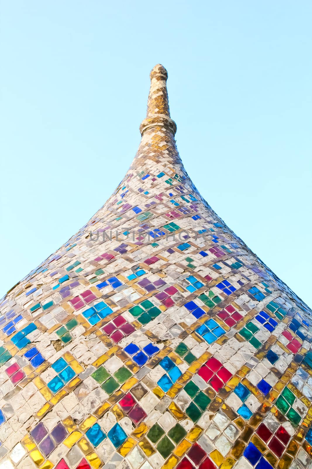 colorful dome of Thai temple