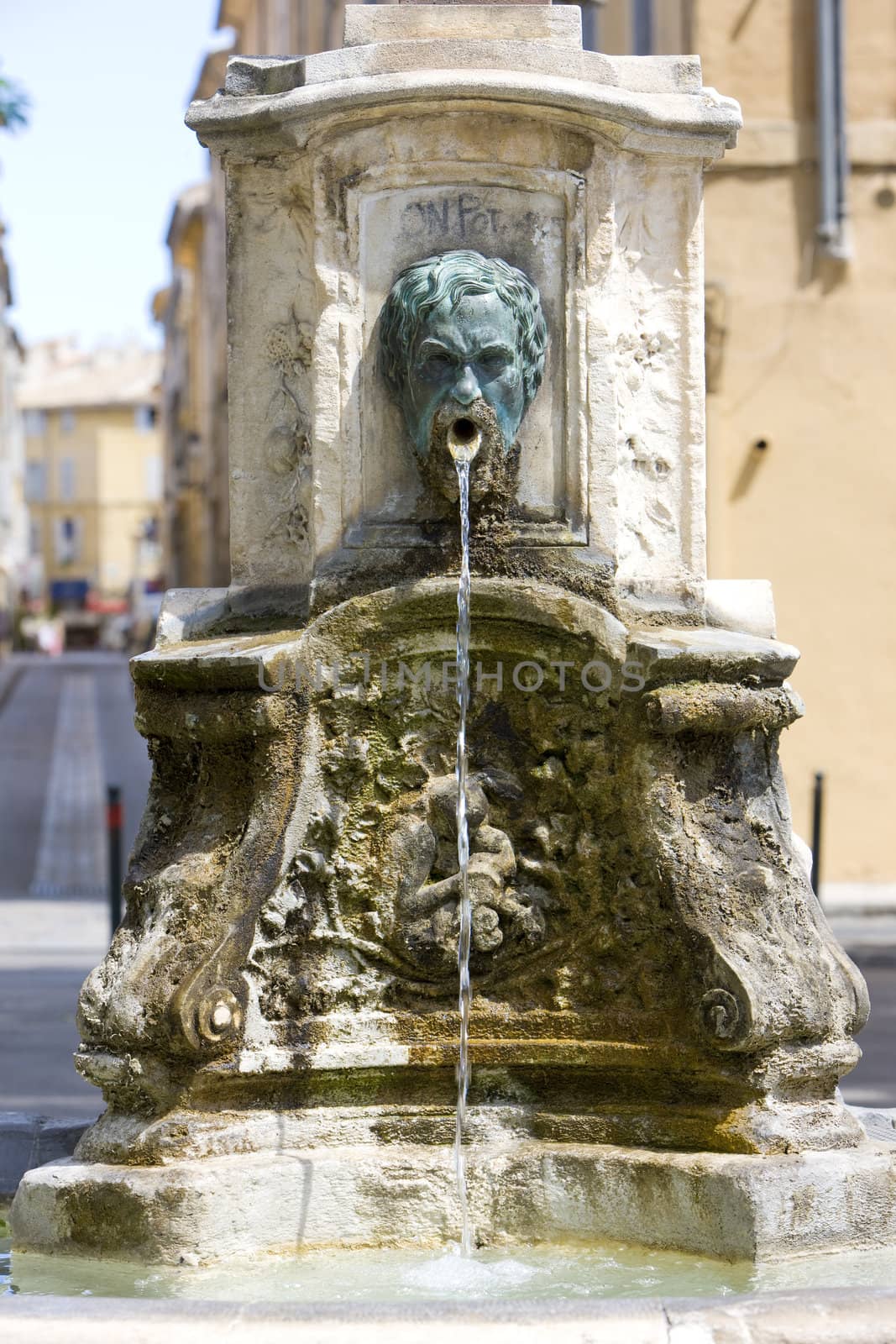 fountain, Aix-en-Provence, Provence, France