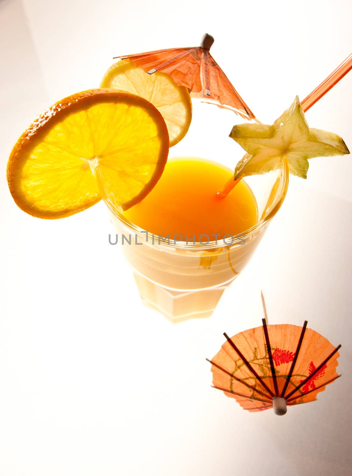 drink series: orange juice with alcohol, mix cocktail