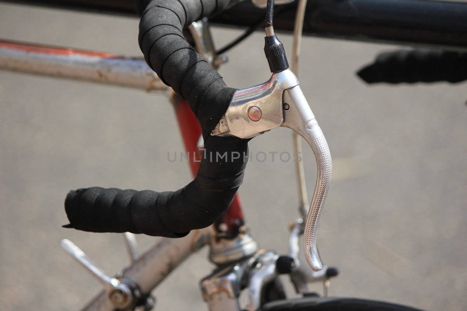 bike grey and white