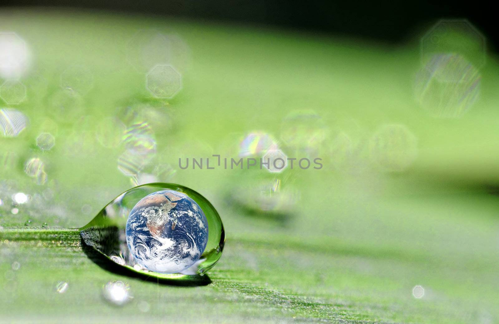 drop and earth by gufoto