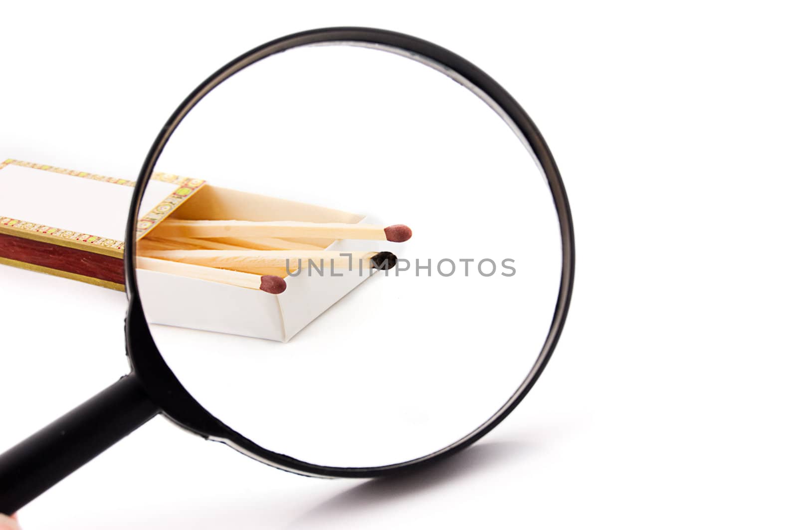 Matches and magnifying glass by Angel_a