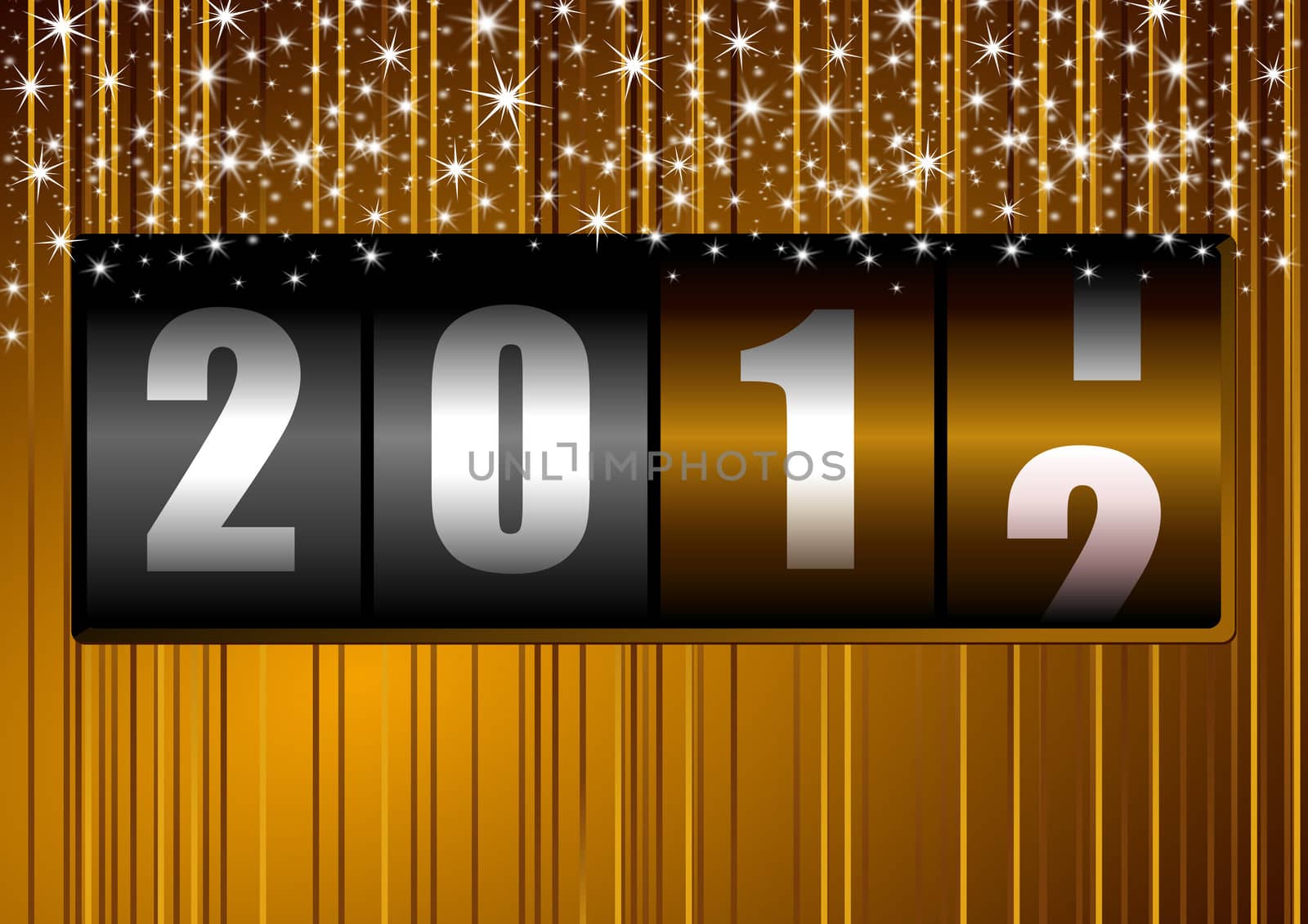 new year background with counter