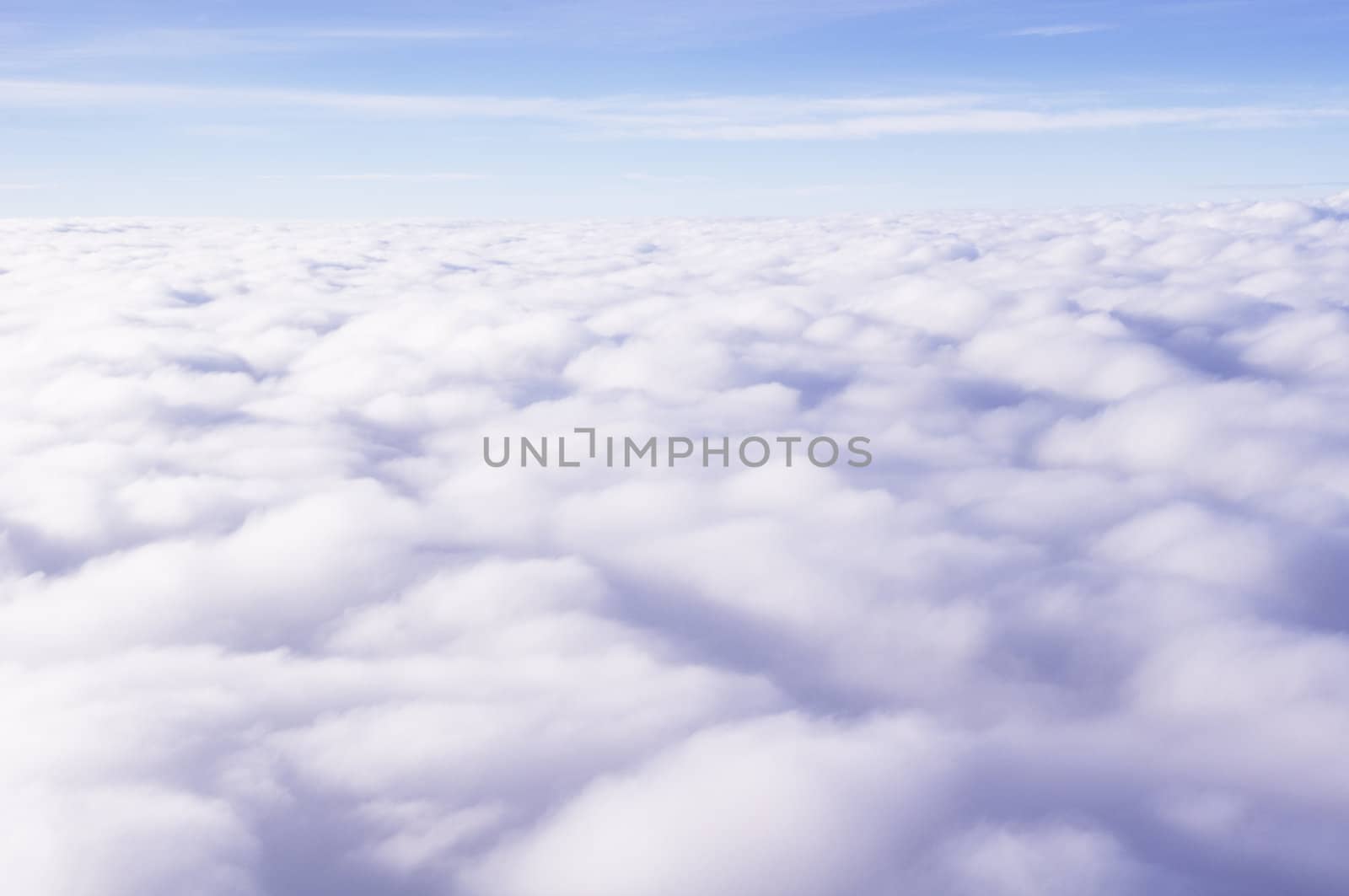 Photo of clouds taken from above 