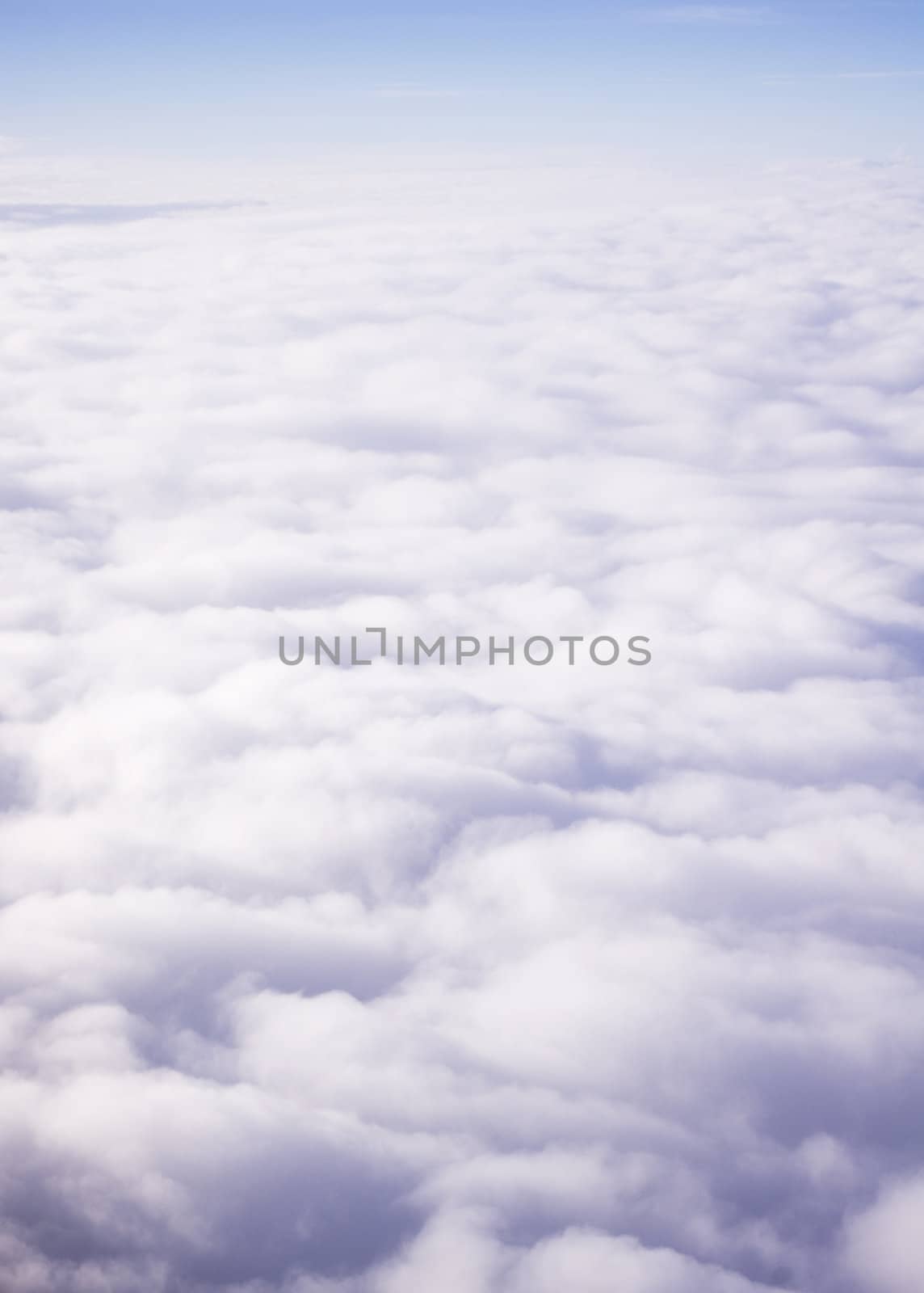 Photo of clouds taken from above 
