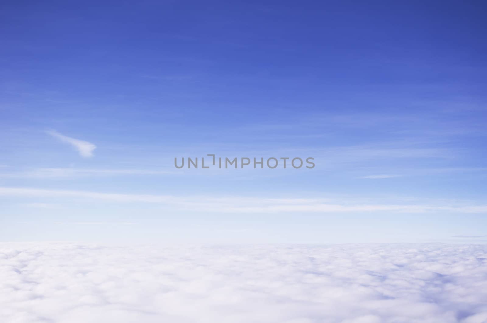 Photo of clouds taken from above 