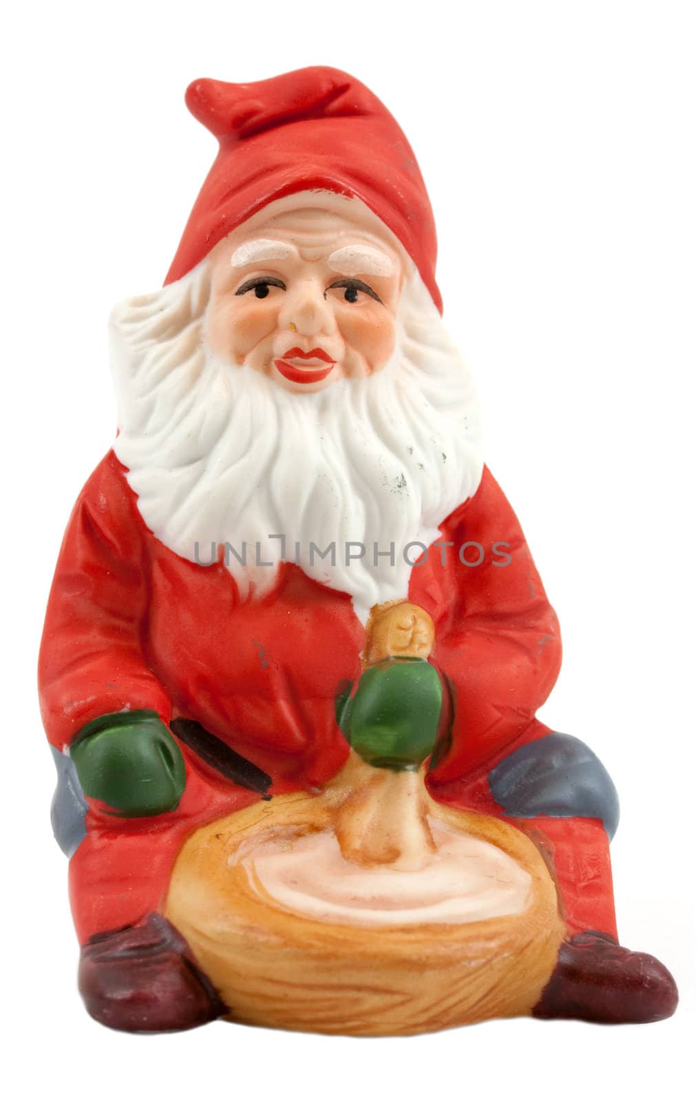 Vintage figurine of a nisse, an traditional scandinavian santa