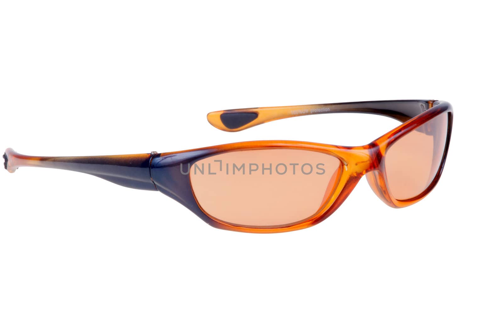 Modern Sunglasses closeup with clipping path over white