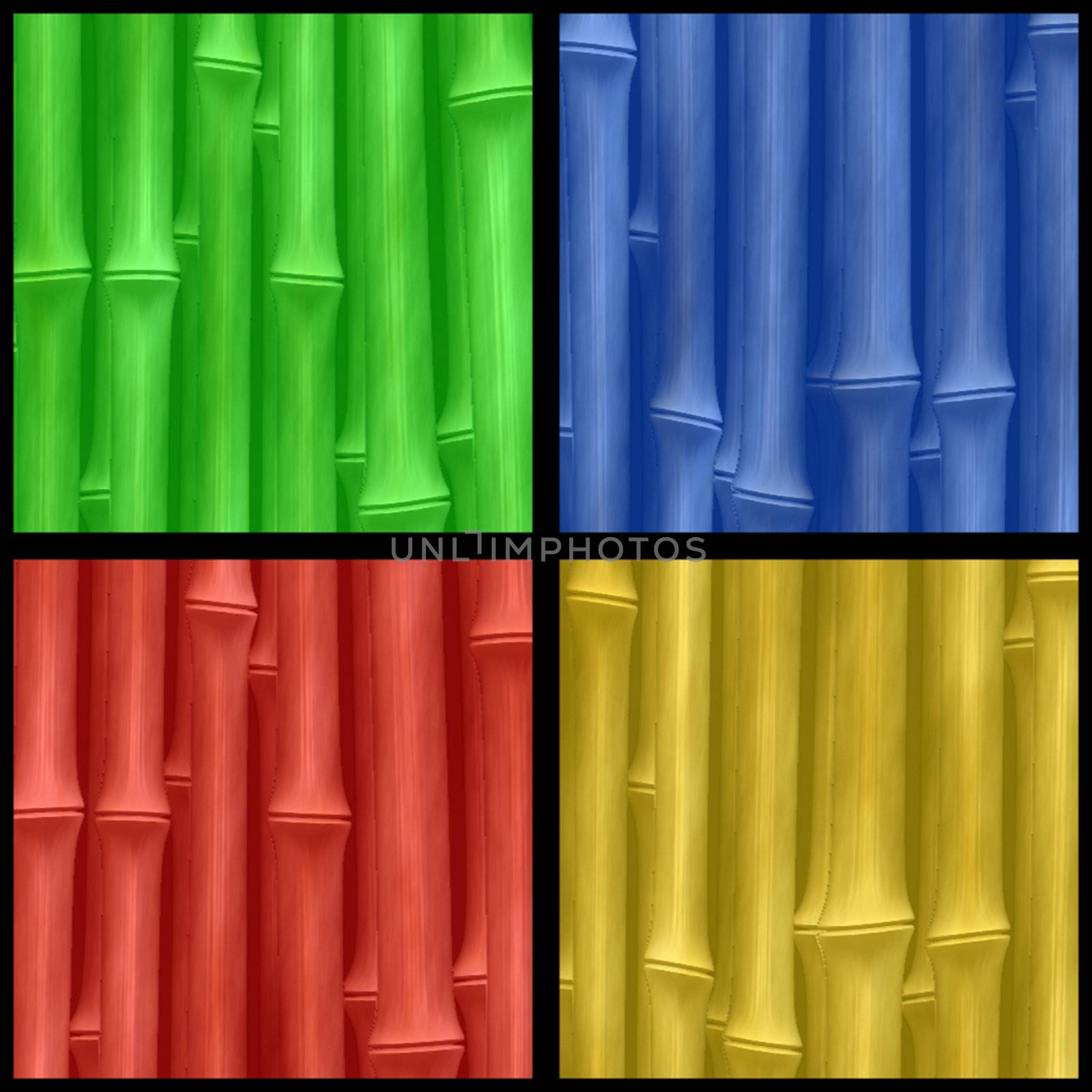 bamboo shoots in four color
