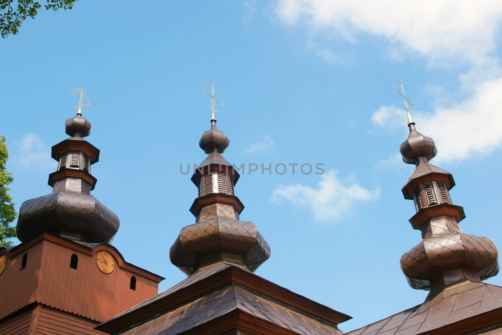 Detail of historic Orthodox Church in Poland