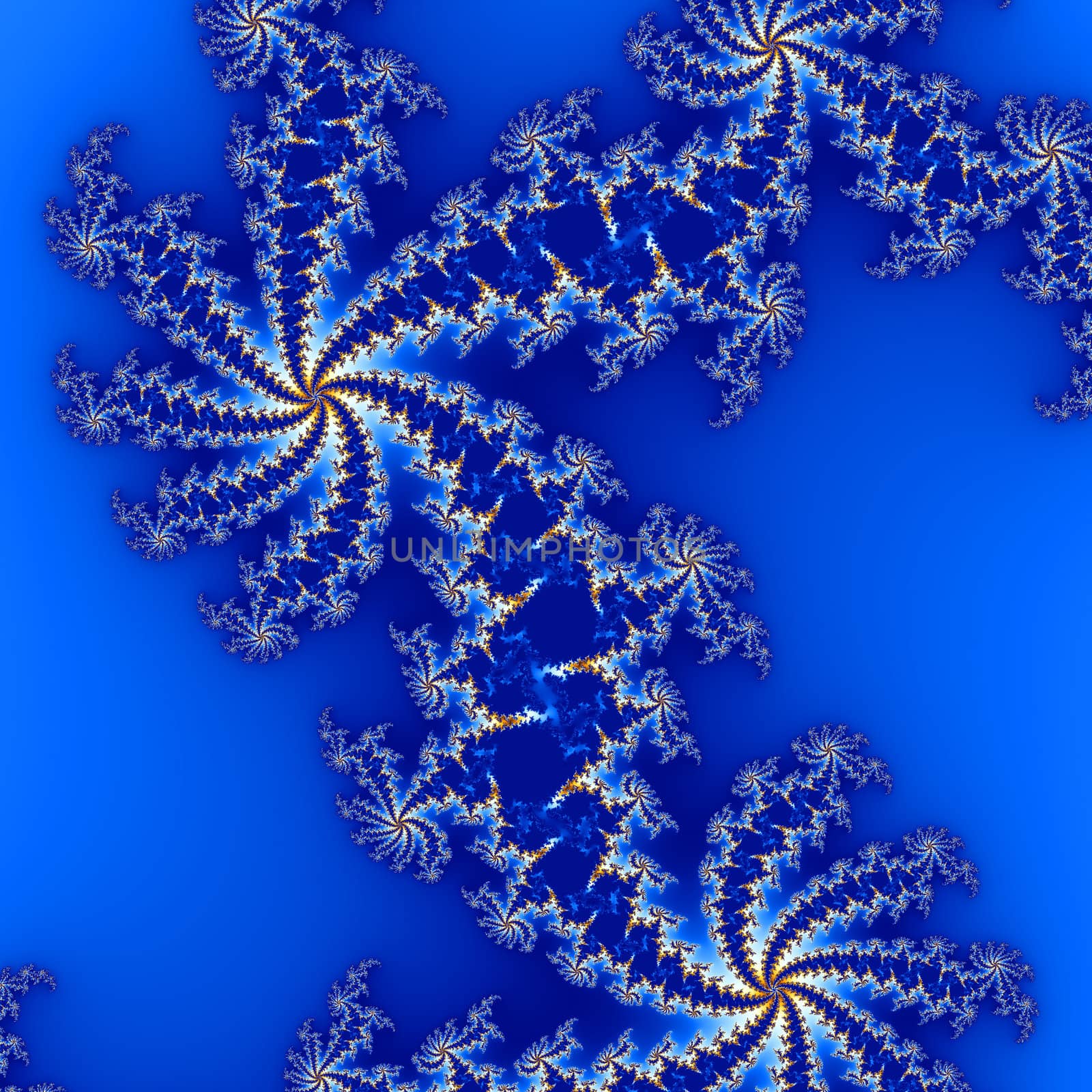 fractal design for background in blue