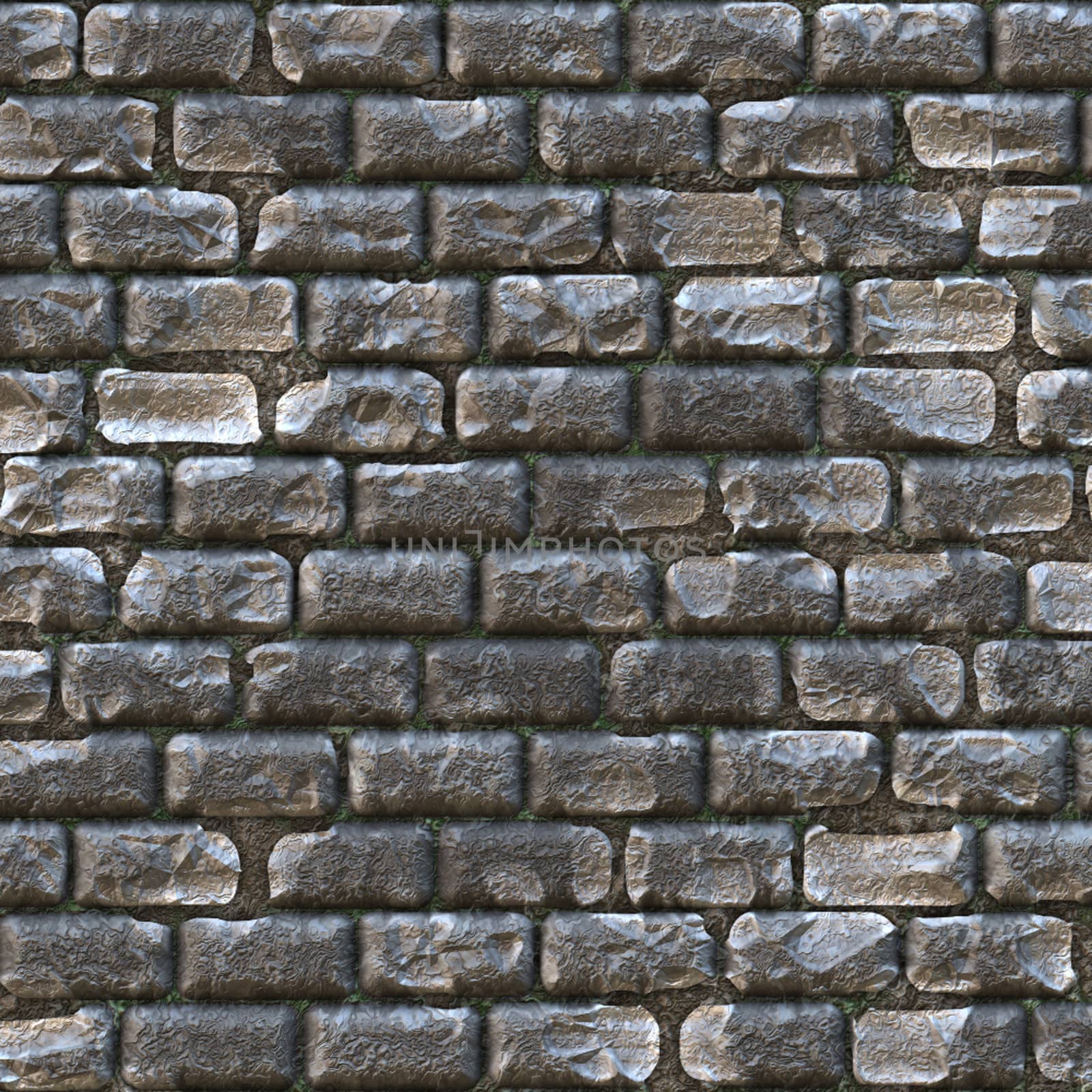 castle wall made up of old gray bricks