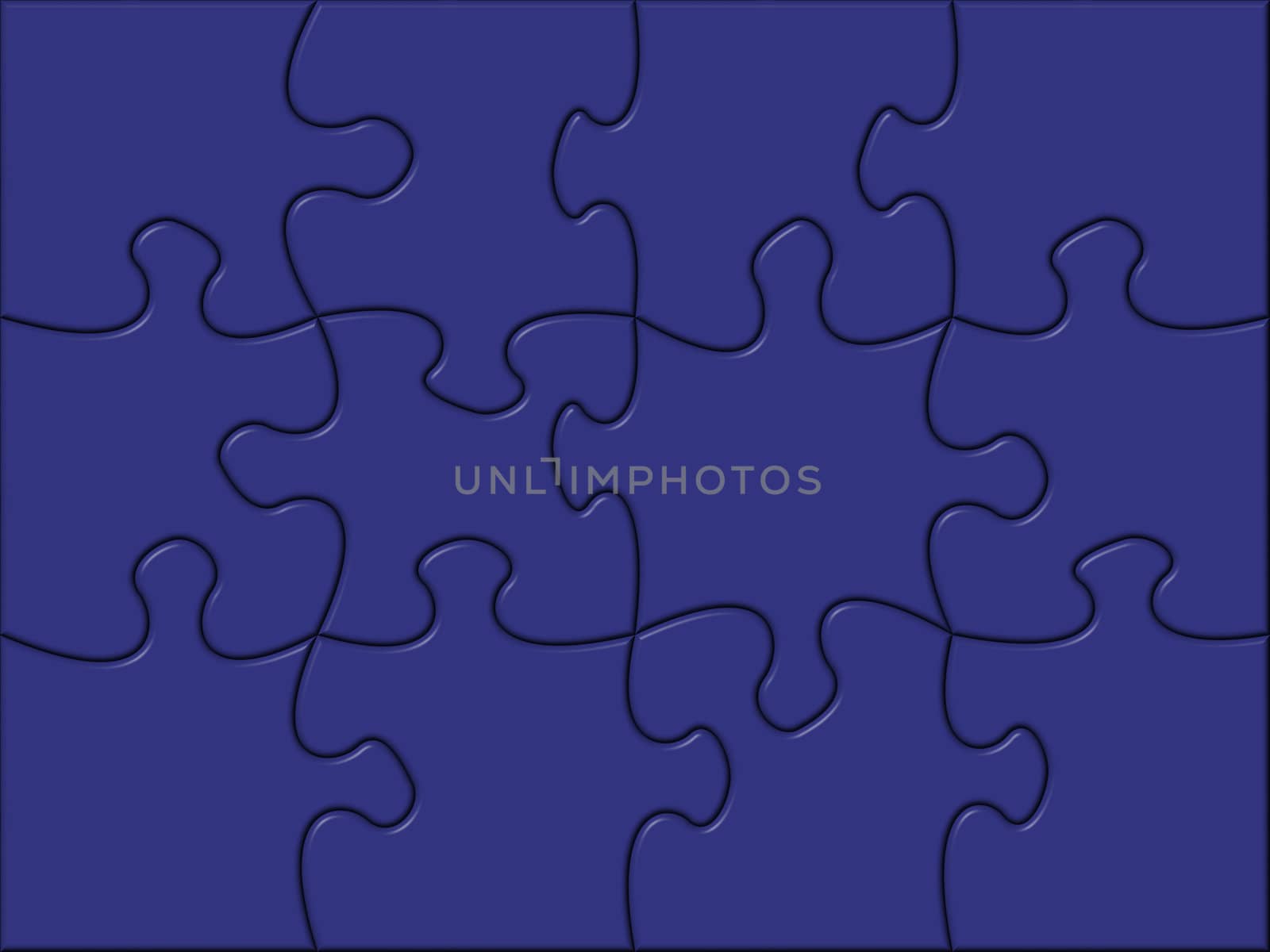 Puzzle design on blue background by nadil