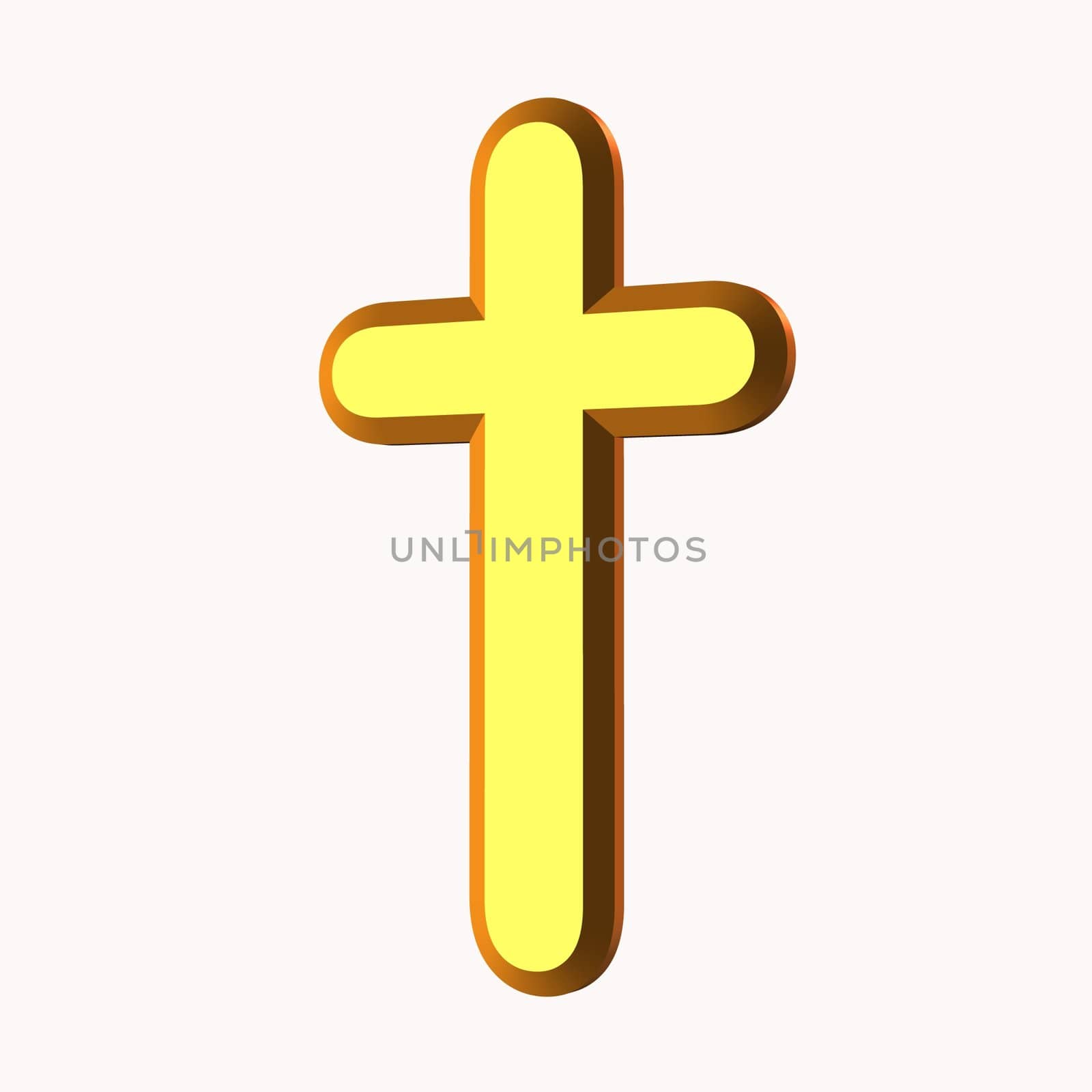 Golden cross by nadil