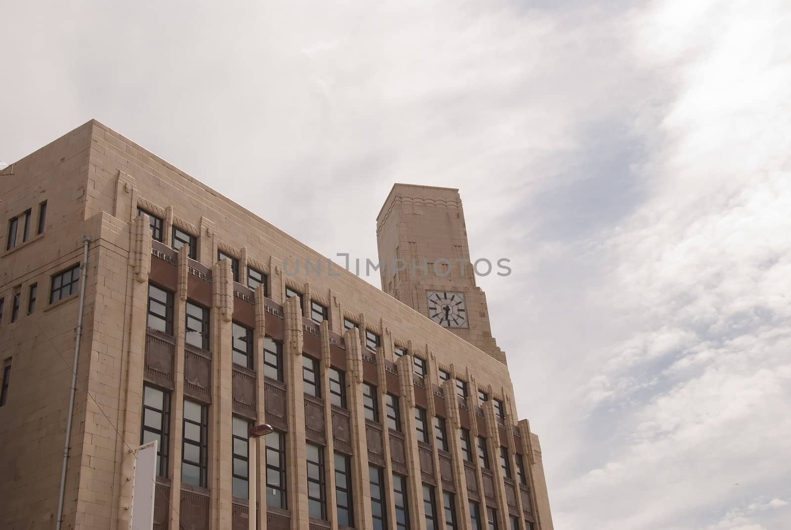 Art Deco Building and Clocktower2 by d40xboy
