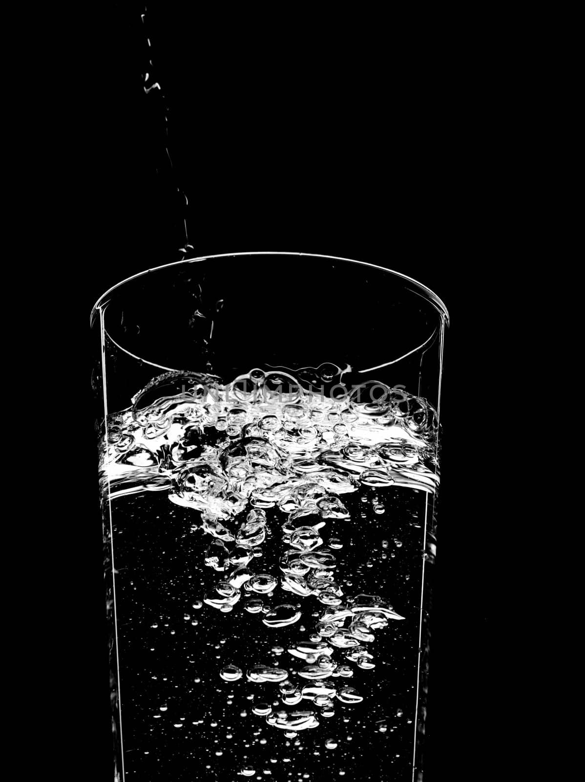 food series: pouring clear water in the glass