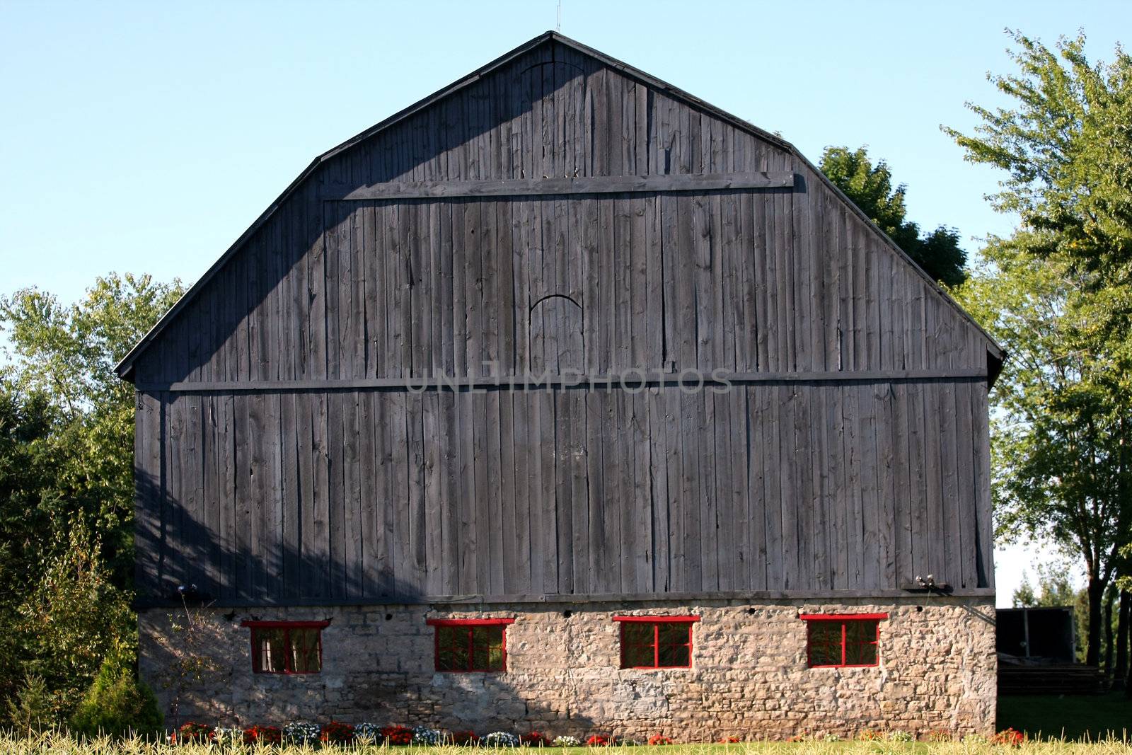 Beautiful Barn side shot in morning sun