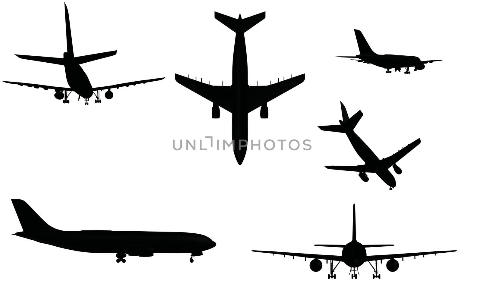 airplane silhouettes