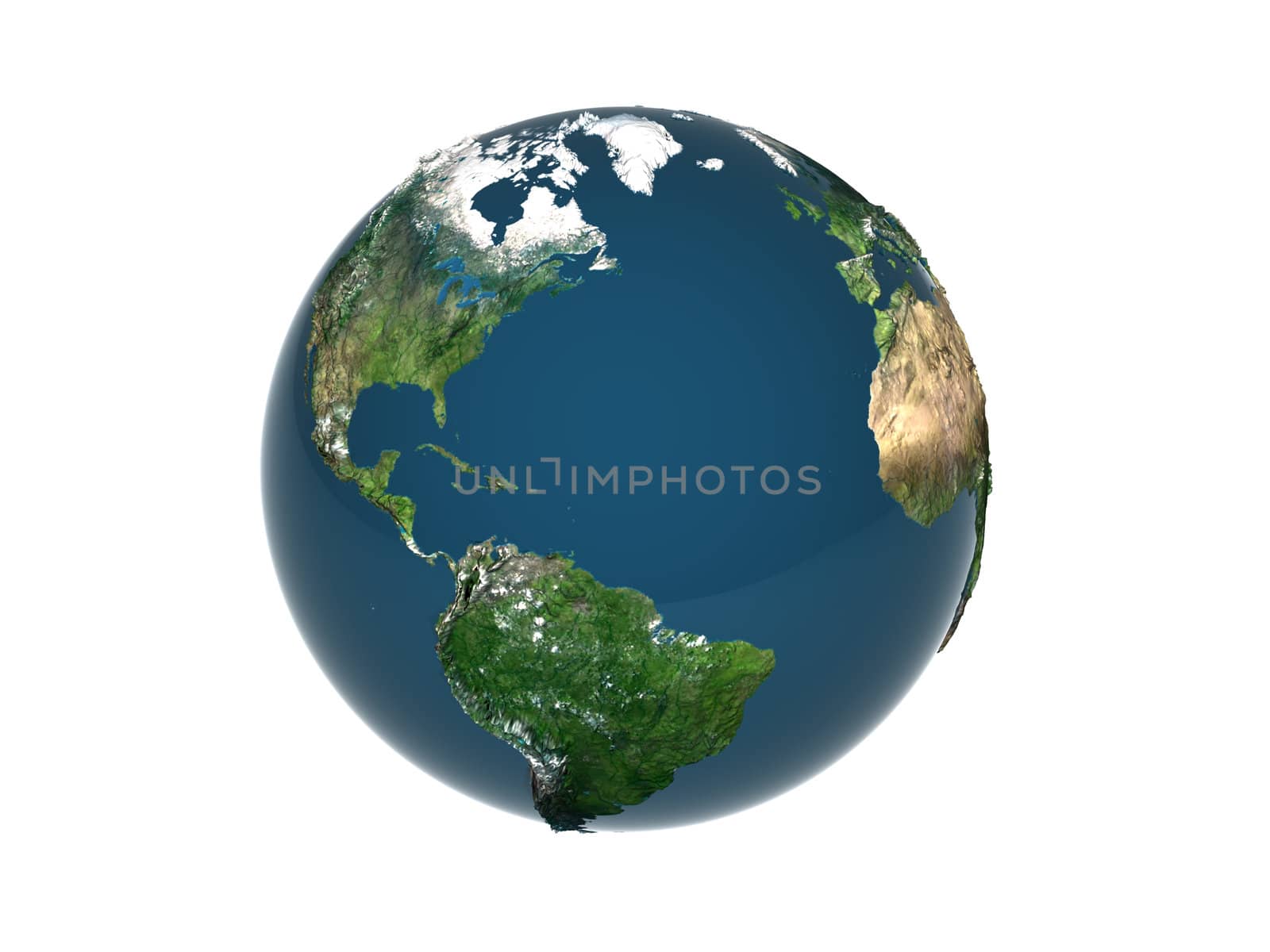 3d rendered Earth