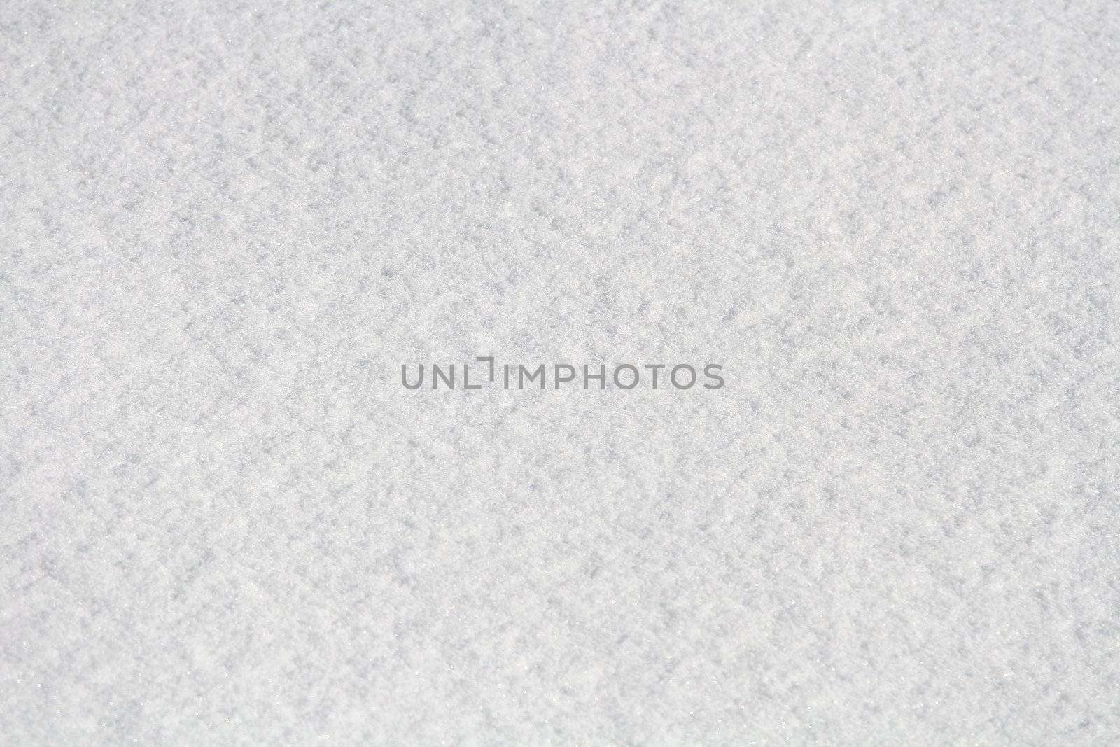 Texture shot on fresh snowflakes