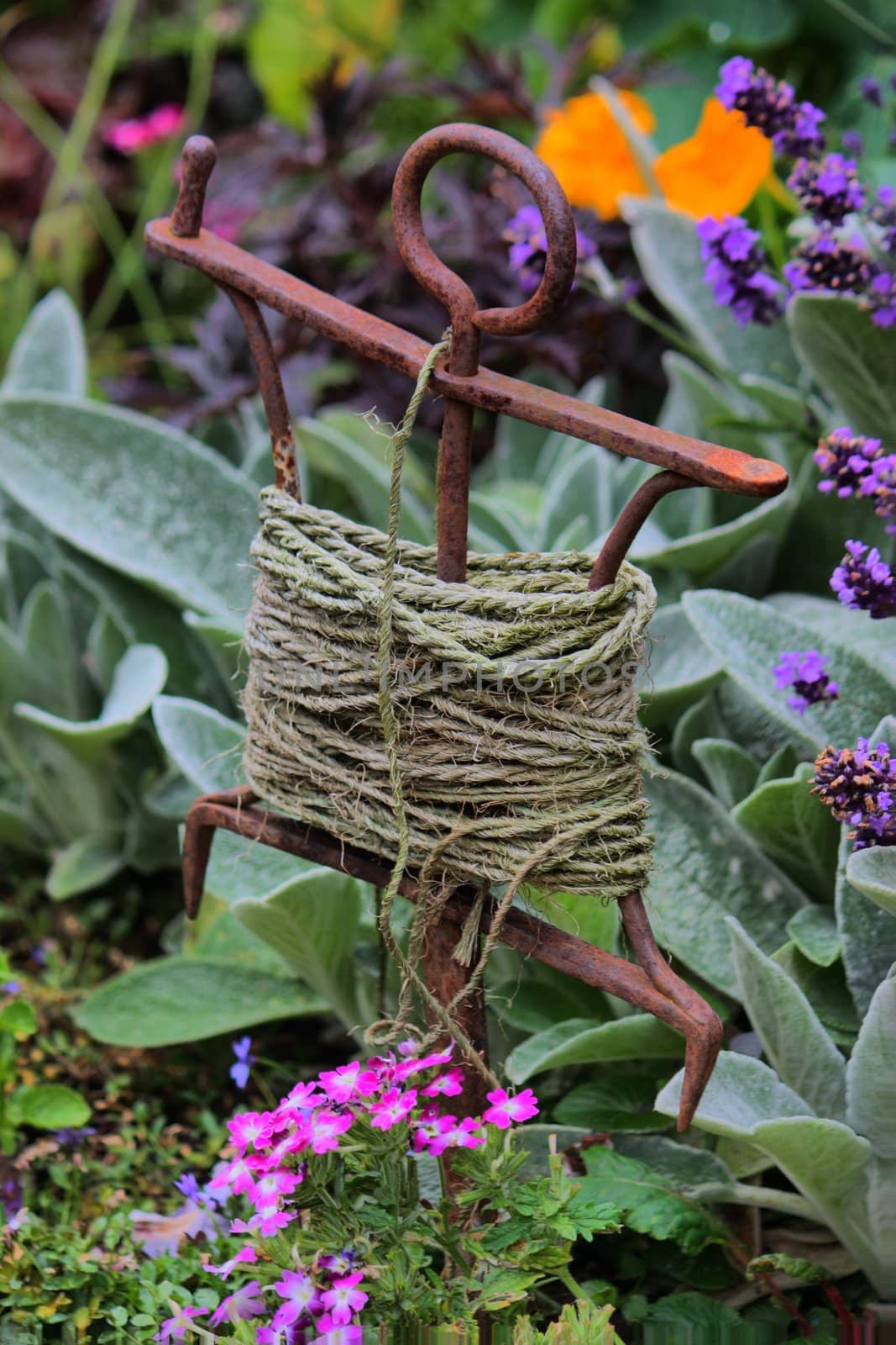 A Garden String Holder