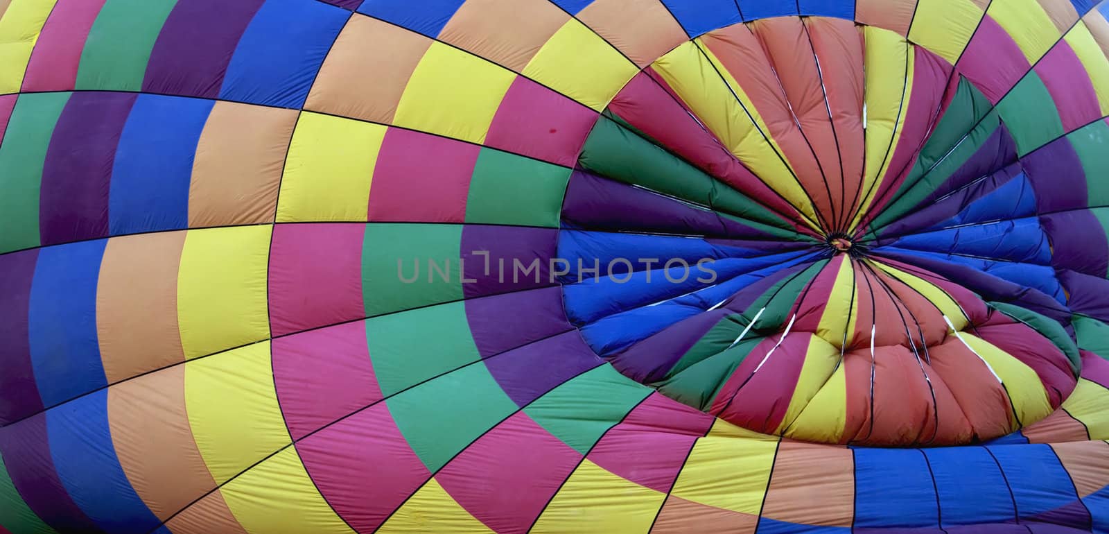 grounded hot air balloon texture, cloth, material, multi-colors, panoramic, landscape