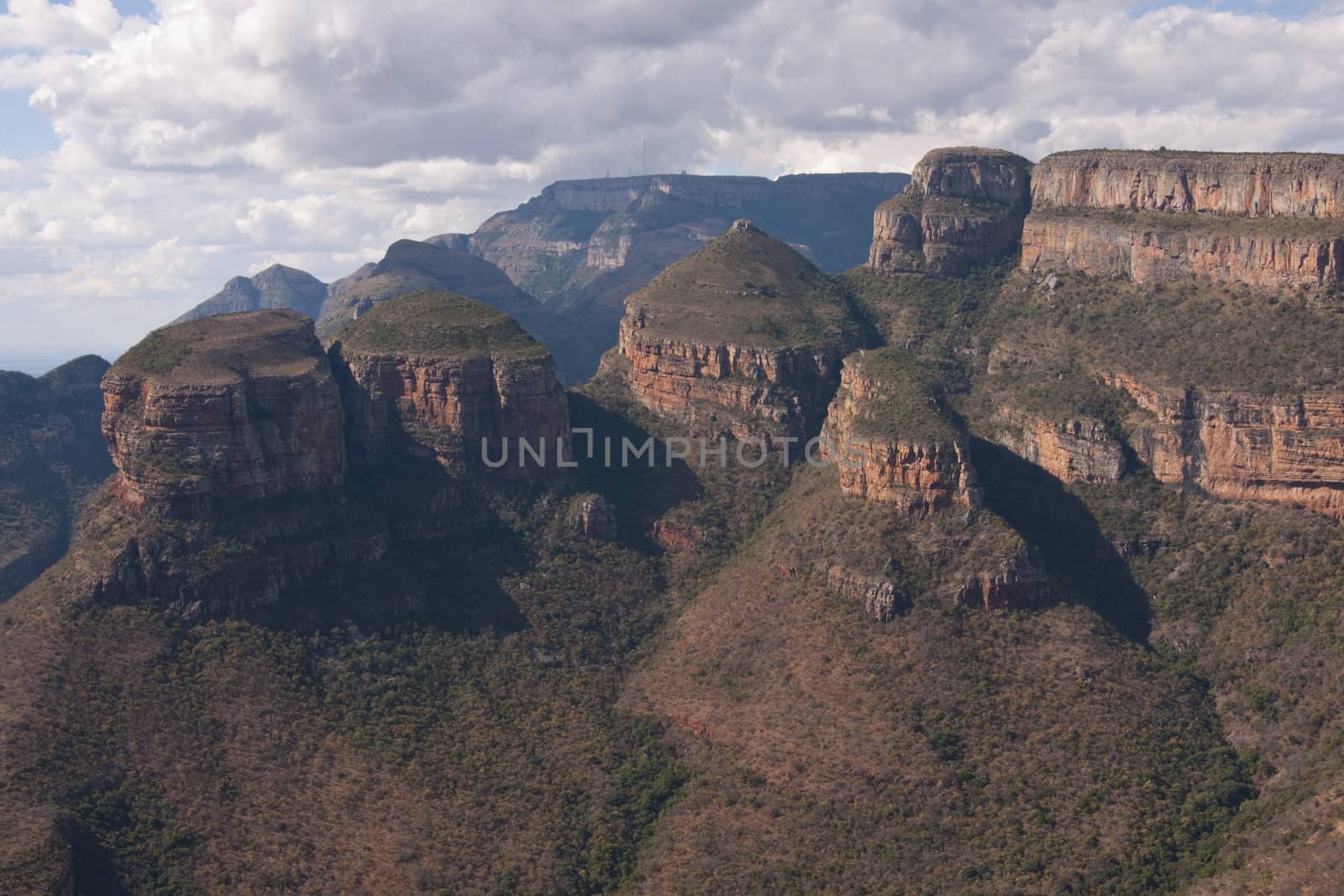 The Three Rondavels in the Blyde River Canyon Nature Reserve in Mpumalanga, South Africa