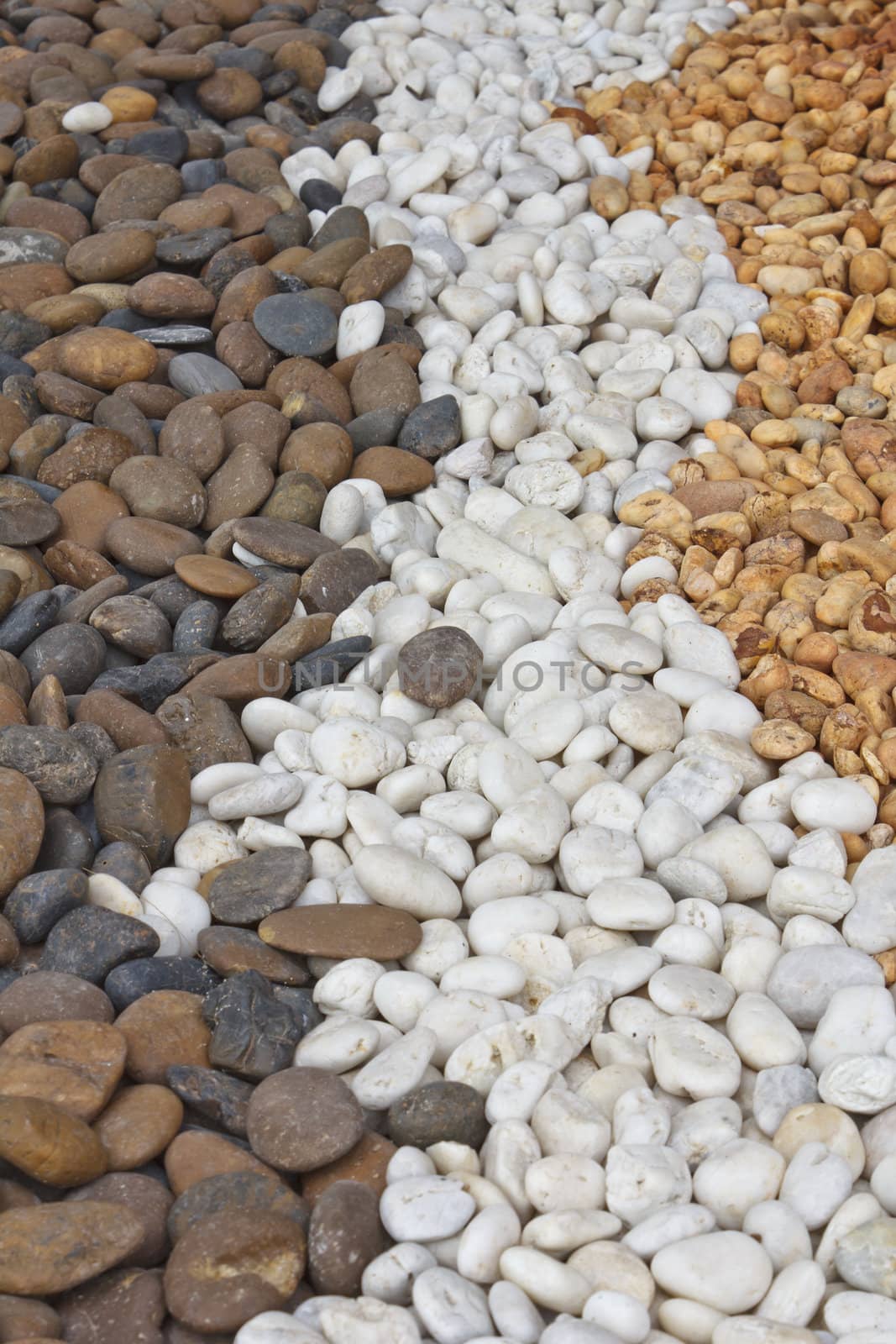 Background of stones that ornamental of Thai house garden