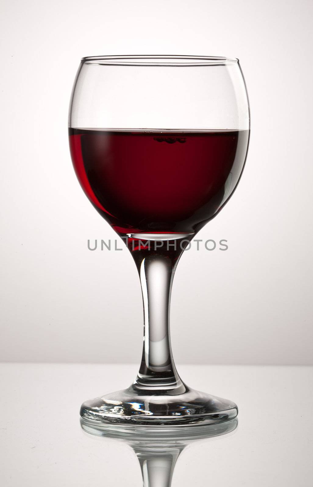 food series: tasty red wine in glass
