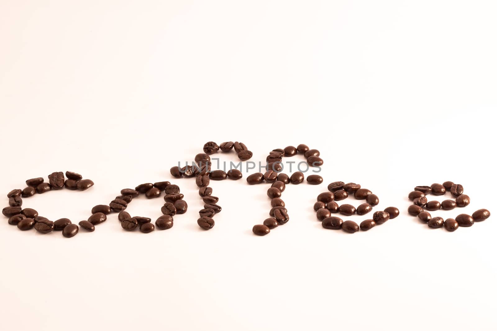 coffee beans on white background