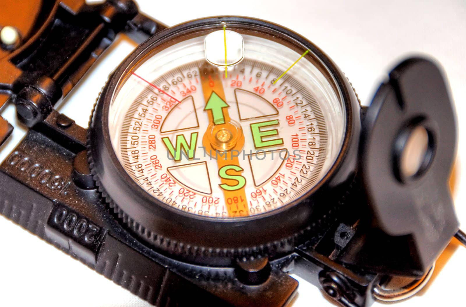 compass on white background; business strategy, direction
