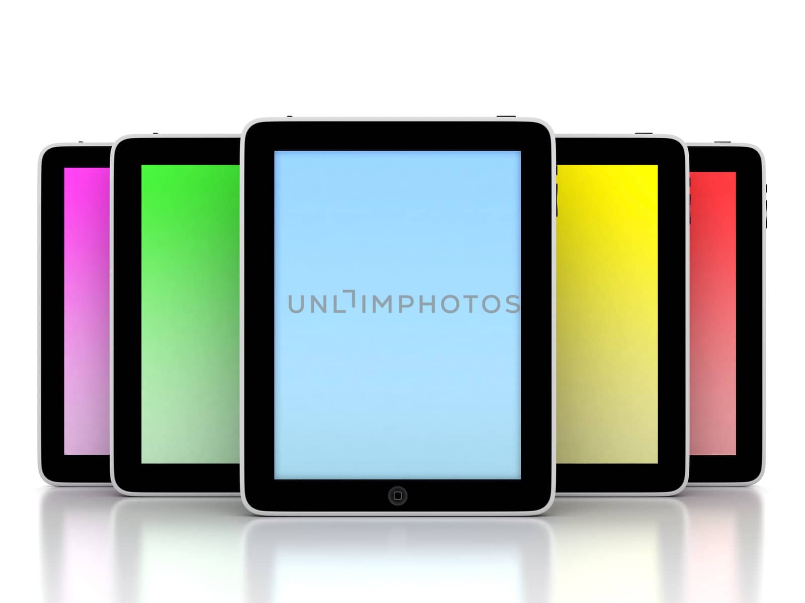 Image of computer technology on a white background isolated