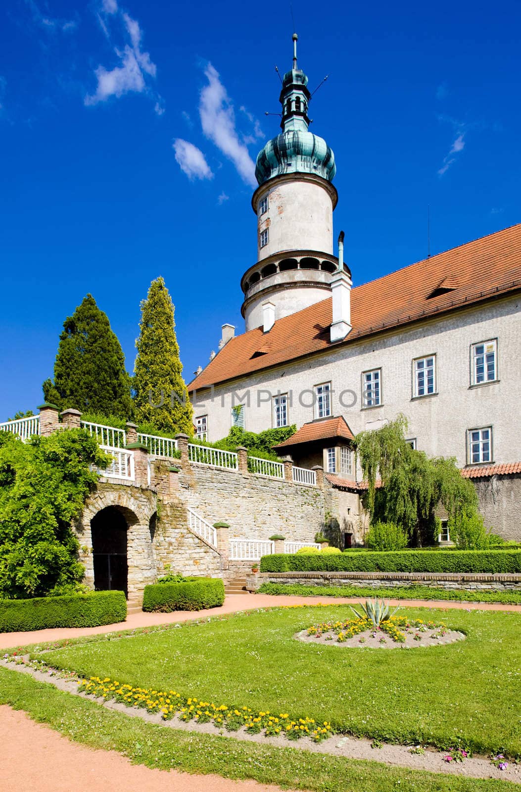 Castle of Nove Mesto nad Metuji with garden, Czech Republic