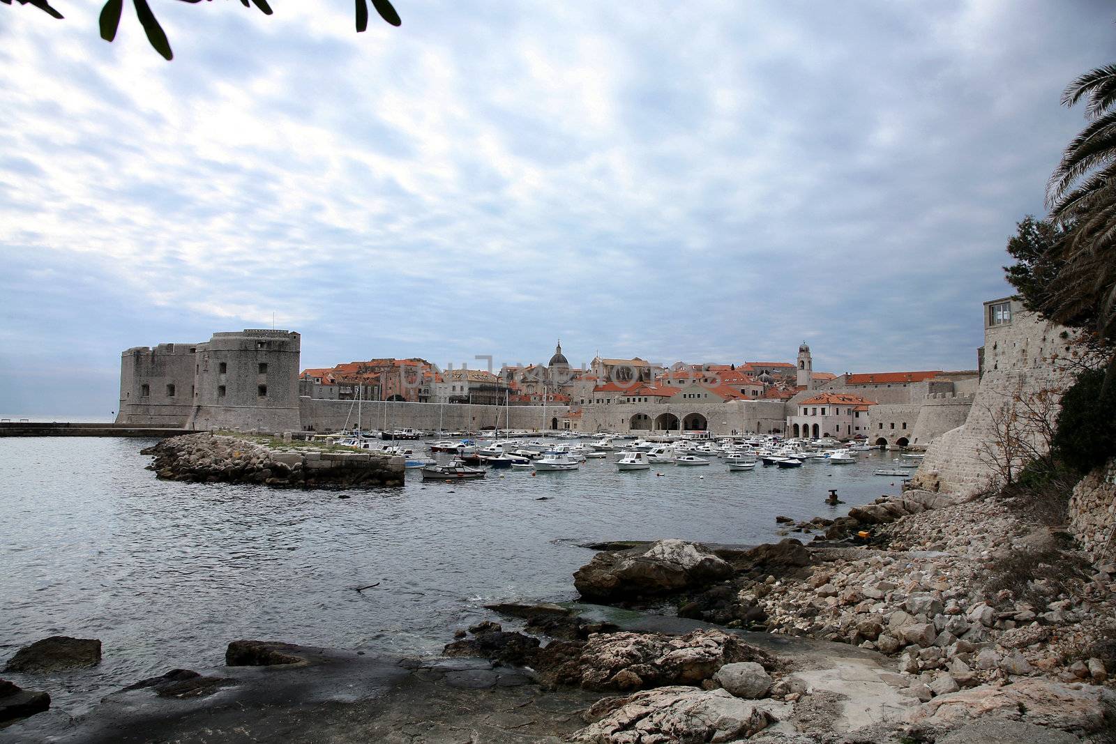 View on harbour's panorama - Dubrovnik by fotokate